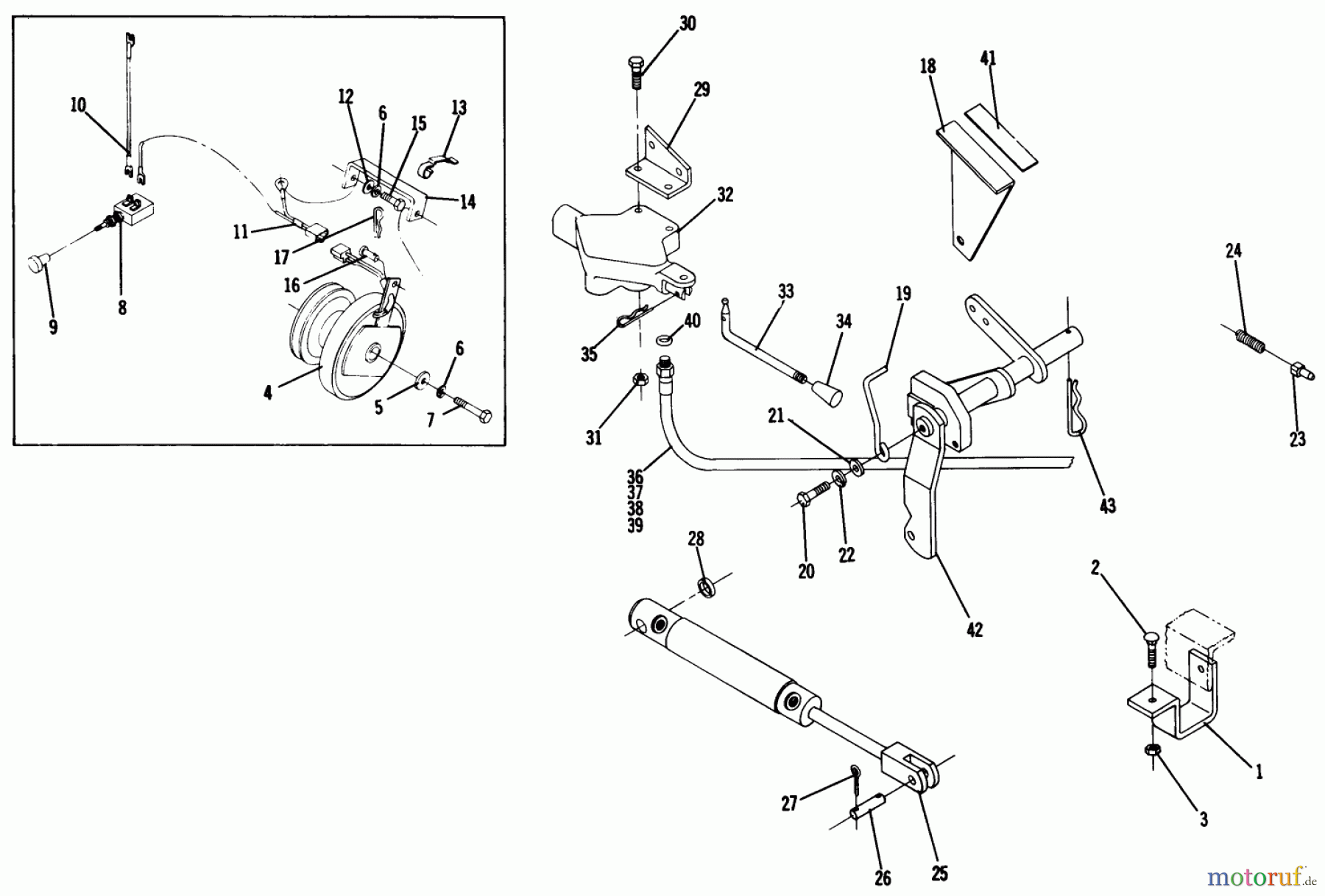 Toro Neu Mowers, Lawn & Garden Tractor Seite 1 1-7255 - Toro Electro 12, 1970 PARTS LIST FOR ELECTRIC CLUTCH AND HYDRAULIC LIFT