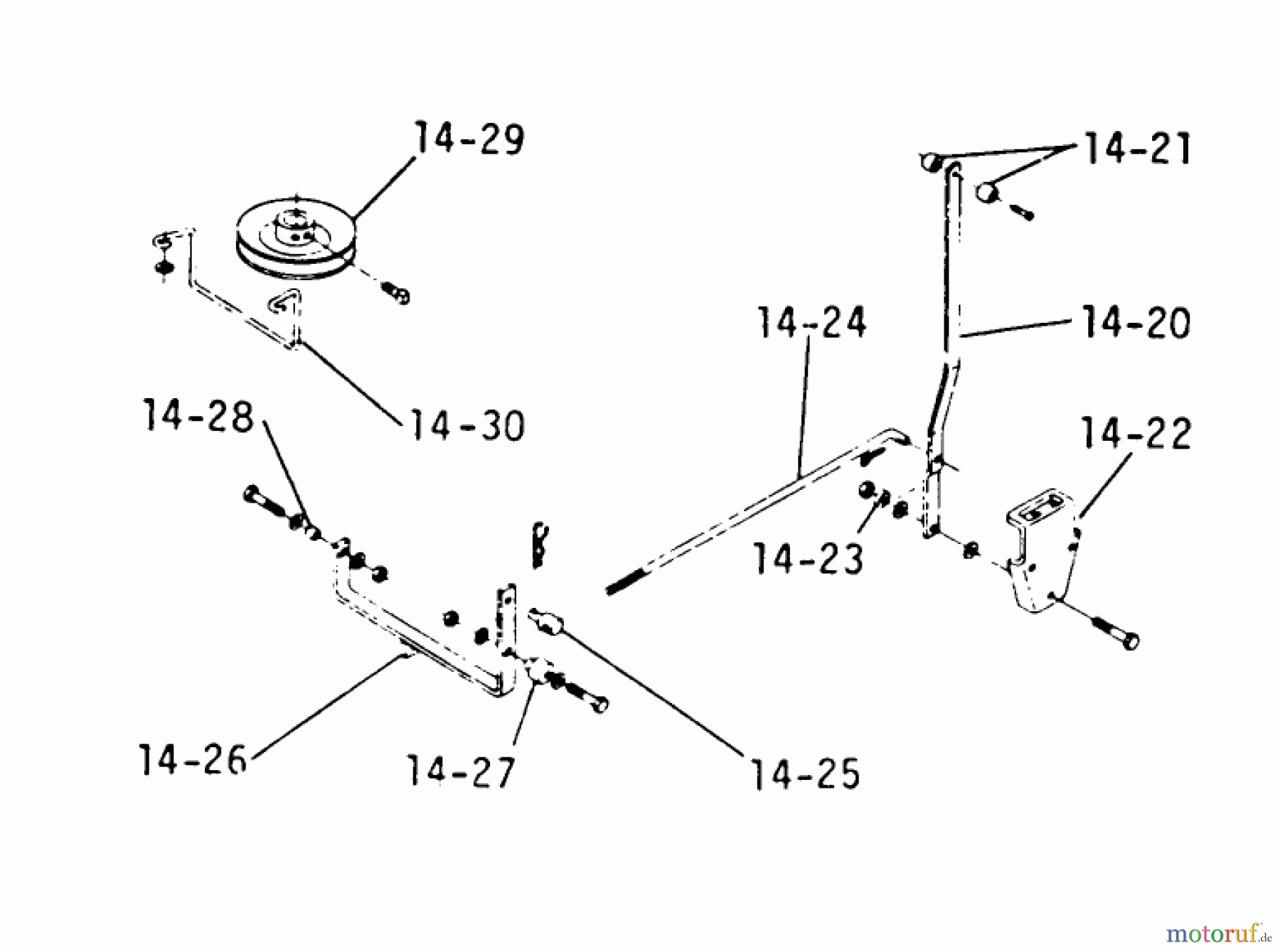  Toro Neu Mowers, Lawn & Garden Tractor Seite 1 2-0220 - Toro Ranger 700 Tractor, 1973 14.020 P.T.O. CLUTCH