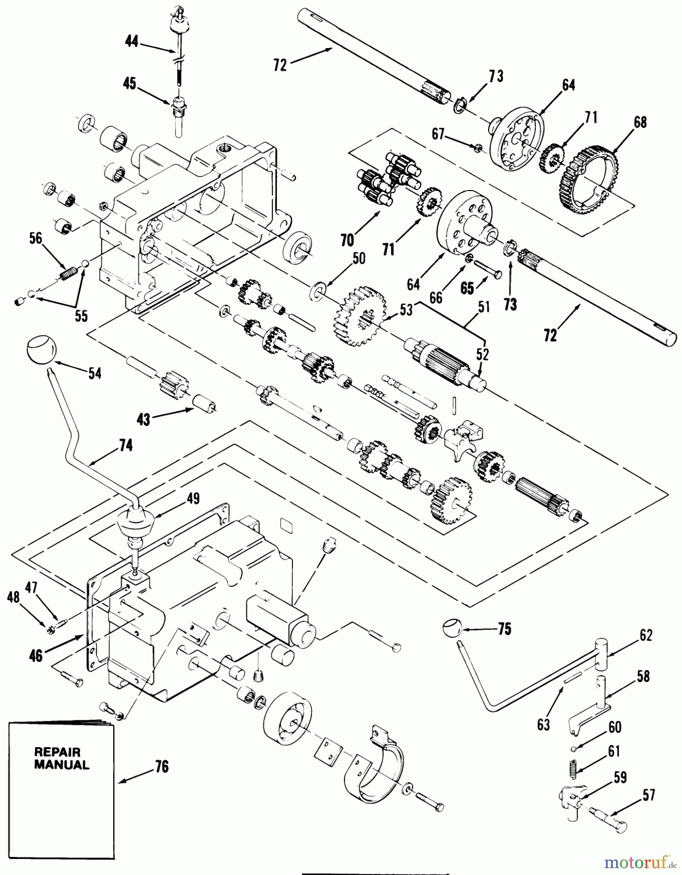  Toro Neu Mowers, Lawn & Garden Tractor Seite 1 21-10K804 (310-8) - Toro 310-8 Garden Tractor, 1987 MECHANICAL TRANSMISSION-8-SPEED #2