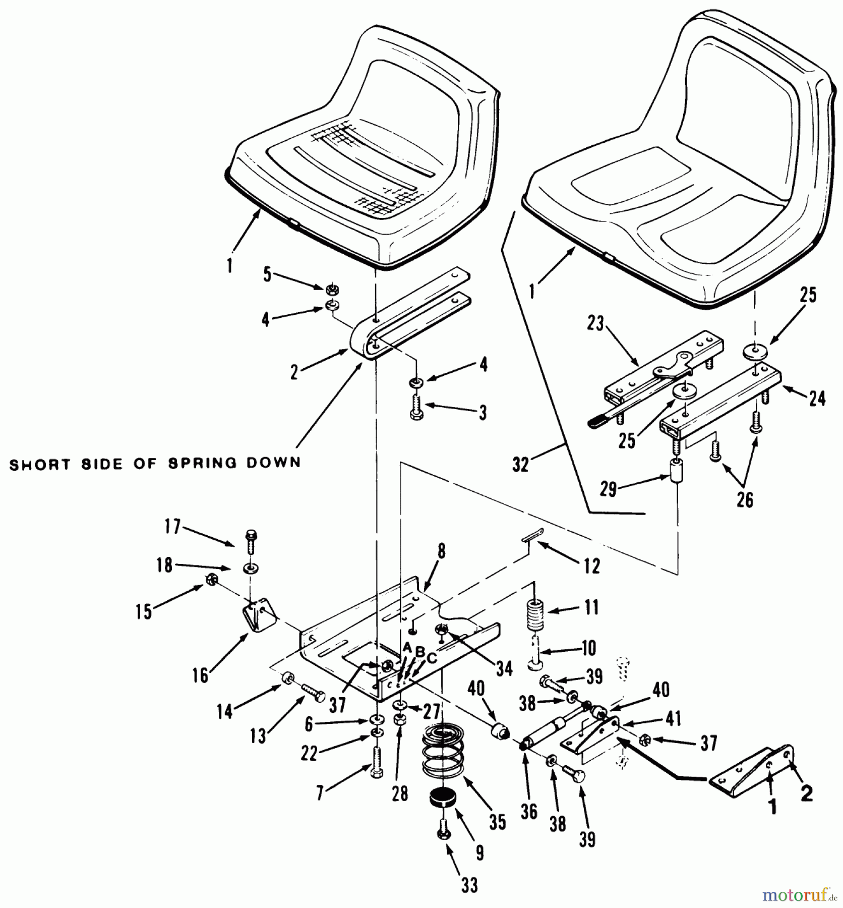  Toro Neu Mowers, Lawn & Garden Tractor Seite 1 51-12KE01 (312-H) - Toro 312-H Garden Tractor, 1991 (1000001-1999999) SEAT