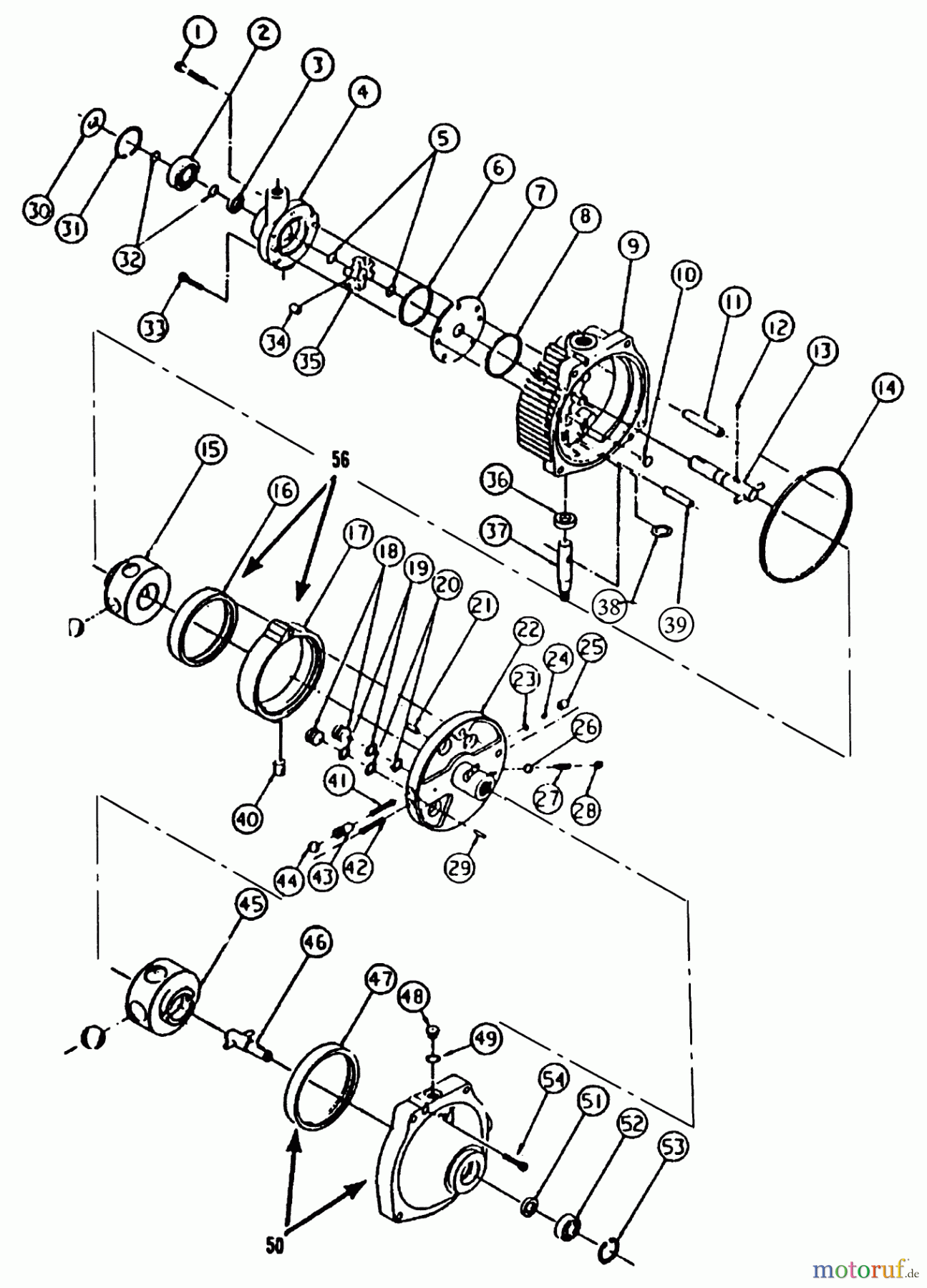  Toro Neu Mowers, Lawn & Garden Tractor Seite 1 31-16O804 (416-8) - Toro 416-8 Garden Tractor, 1992 (2000001-2999999) TRANSMISSION EATON