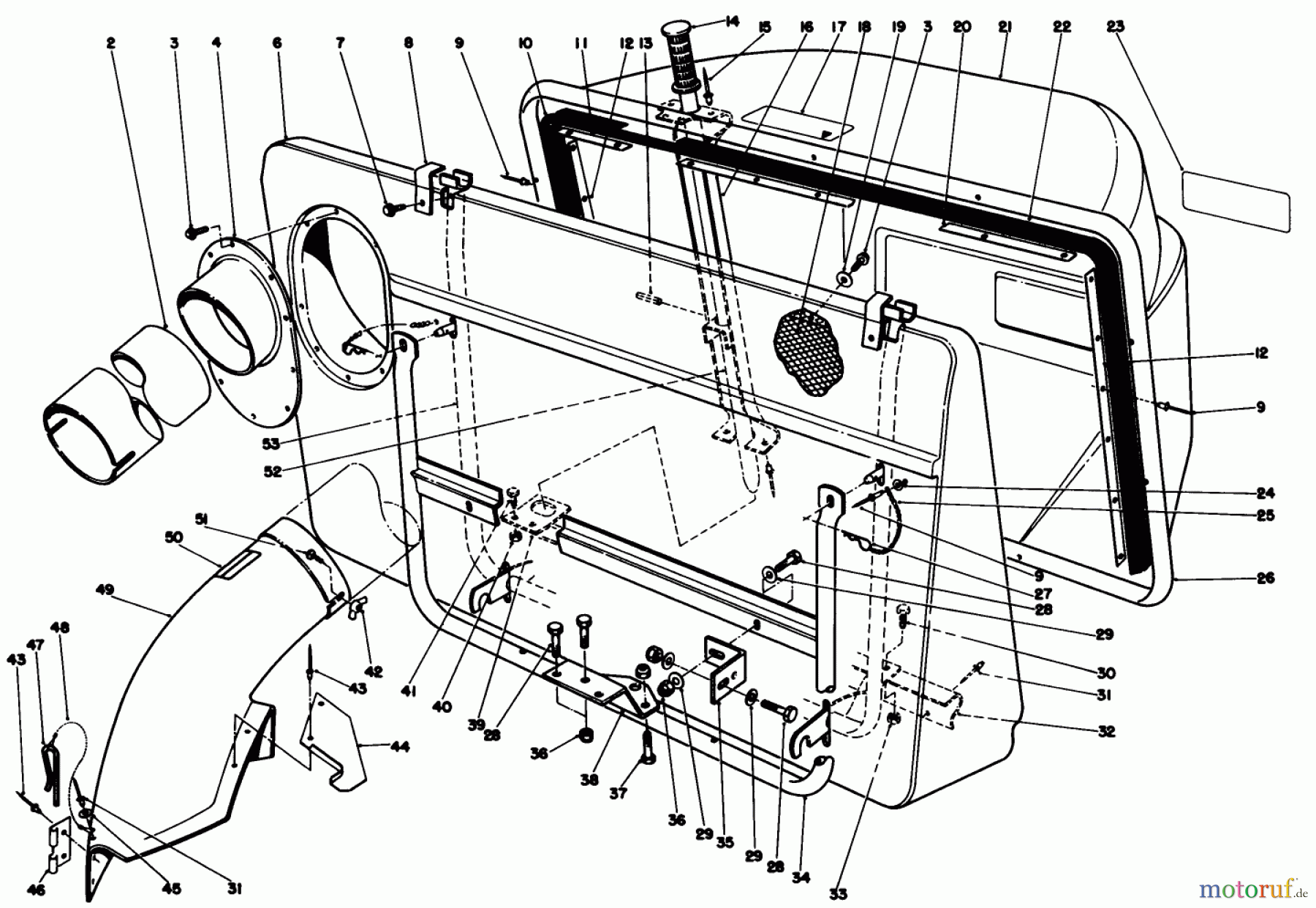  Toro Neu Accessories, Mower 59111 - Toro Easy Empty Grass Catcher, 1989 (9000001-9999999) EASY-EMPTY GRASS CATCHER MODEL 59111 (OPTIONAL)