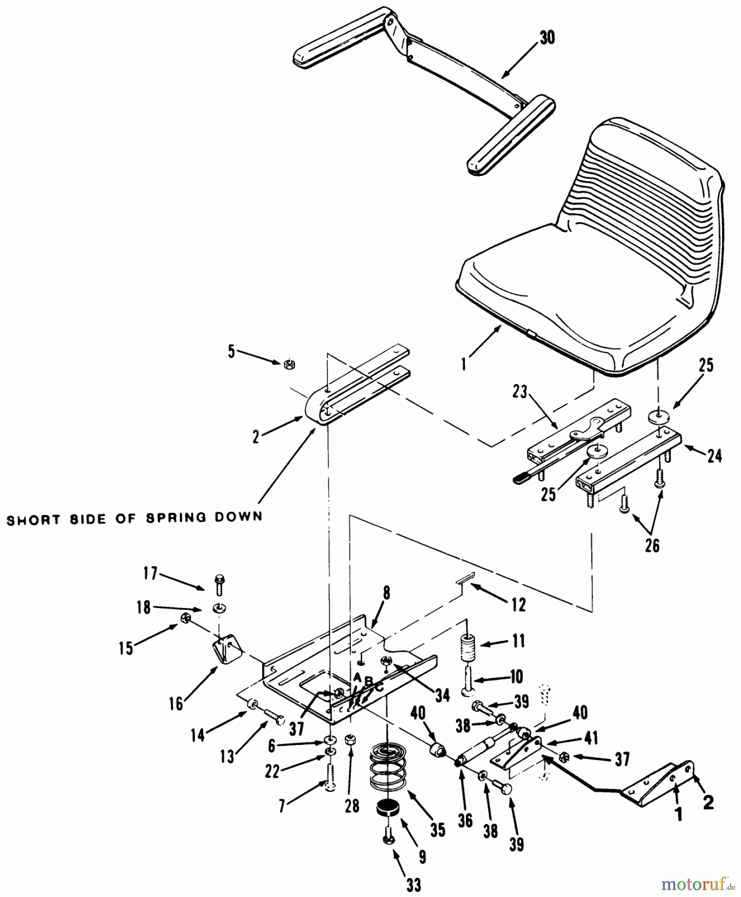  Toro Neu Mowers, Lawn & Garden Tractor Seite 1 41-20OE02 (520-H) - Toro 520-H Garden Tractor, 1991 (1000001-1999999) SEAT