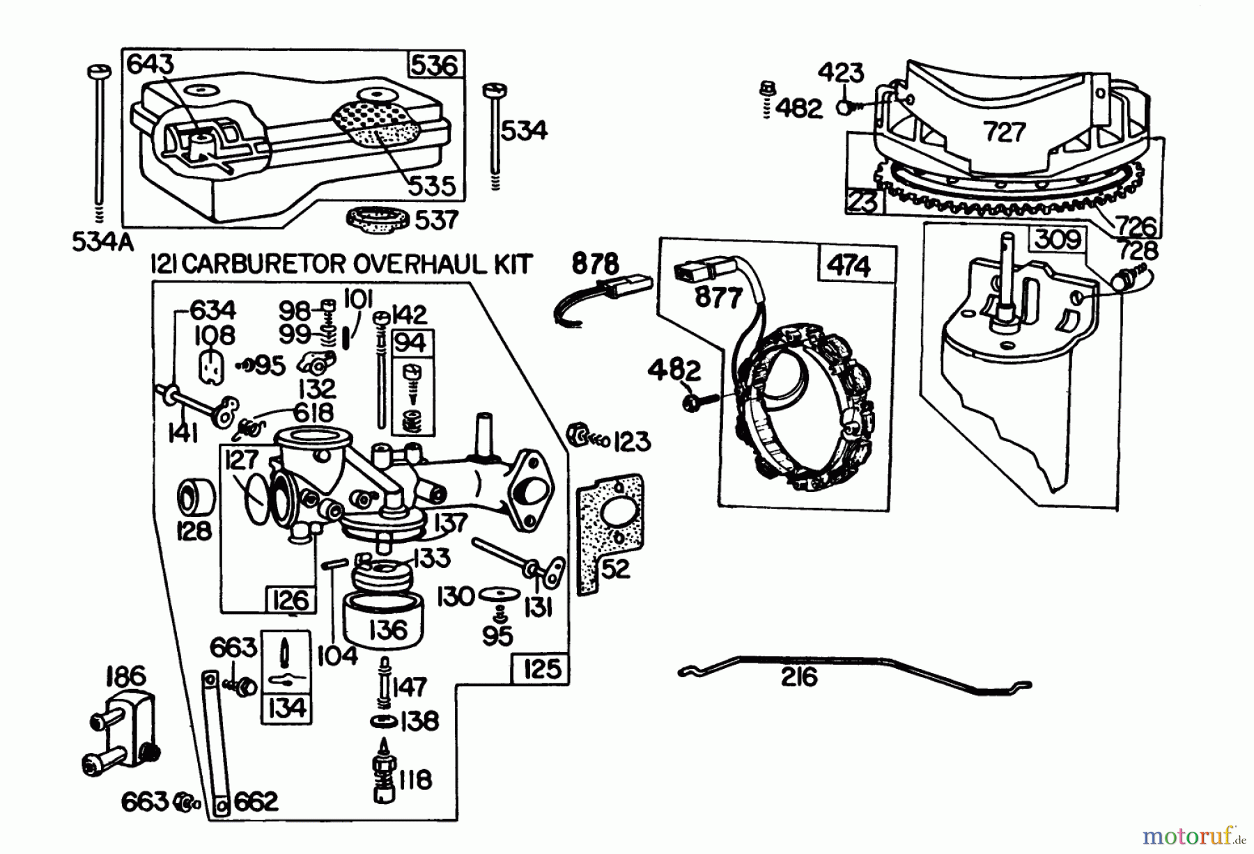  Toro Neu Mowers, Lawn & Garden Tractor Seite 1 57300 (8-32) - Toro 8-32 Front Engine Rider, 1980 (0000001-0999999) ENGINE BRIGGS & STRATTON MODEL 252707-0177-01 (MODEL 57360) #2