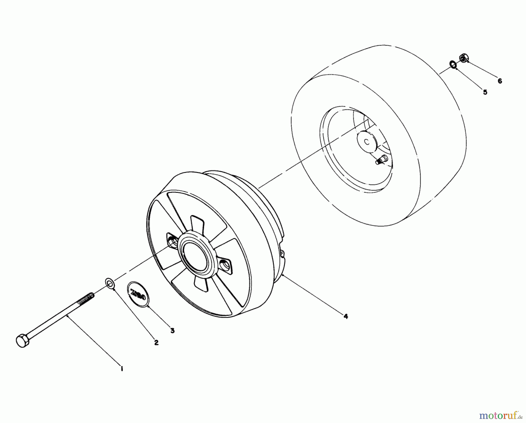 Toro Neu Mowers, Lawn & Garden Tractor Seite 1 57356 (11-42) - Toro 11-42 Lawn Tractor, 1984 (4000001-4999999) WHEEL WEIGHT KIT MODEL NO. 59159 (OPTIONAL)