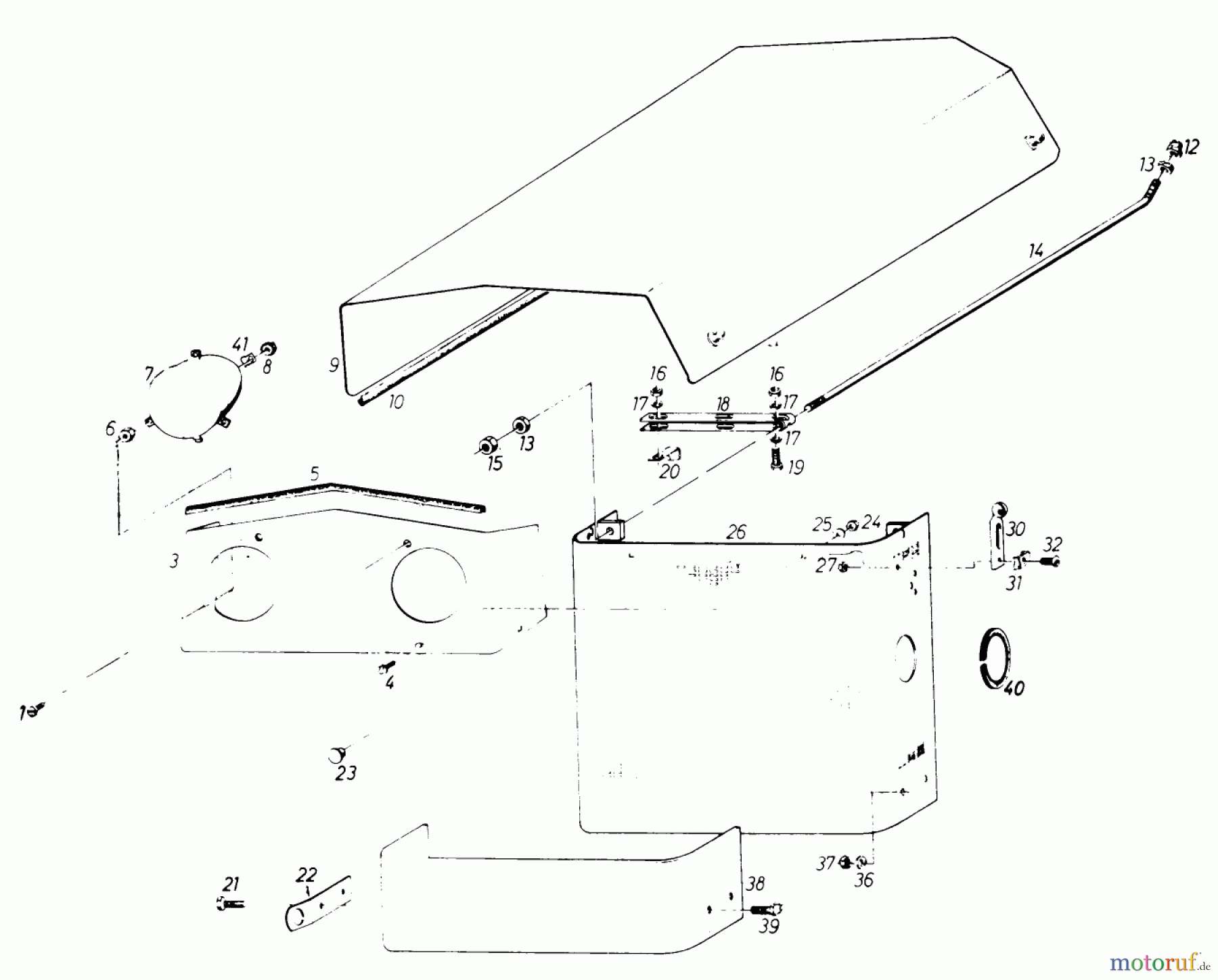  Toro Neu Mowers, Lawn & Garden Tractor Seite 1 61-20RG01 (D-250) - Toro D-250 10-Speed Tractor, 1976 HOOD, GRILL AND HEADLAMPS