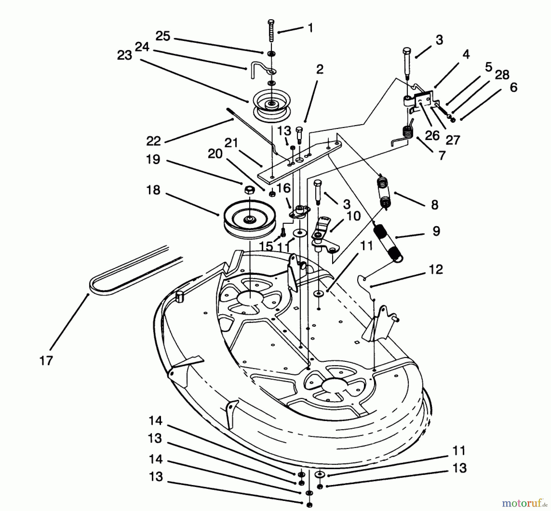 Toro Neu Mowers, Lawn & Garden Tractor Seite 1 71184 (12-38XL) - Toro 12-38XL Lawn Tractor, 1995 (5900001-5910000) BRAKE ASSEMBLY (38