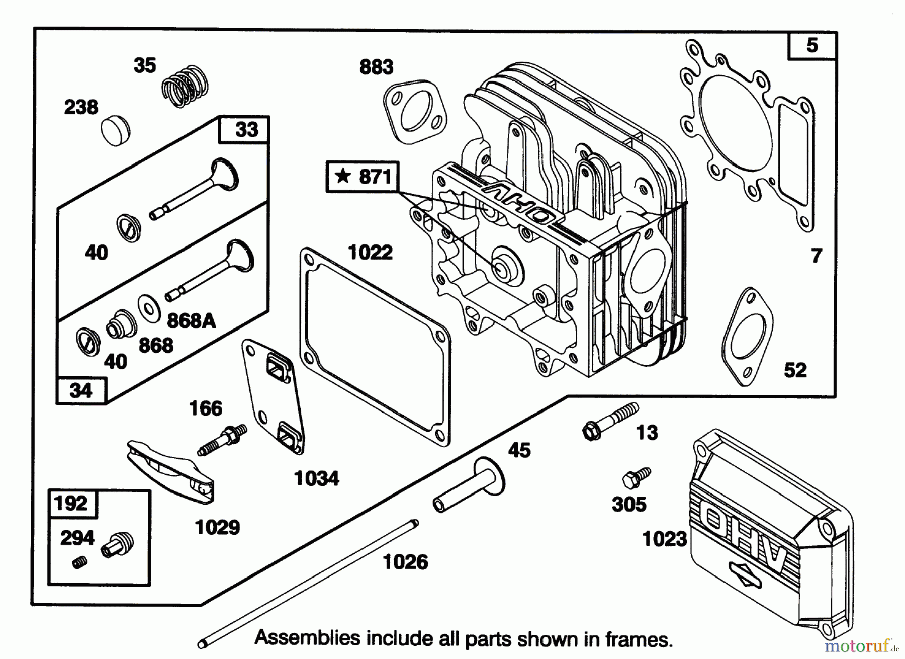  Toro Neu Mowers, Lawn & Garden Tractor Seite 1 71216 (15-44HXL) - Toro 15-44HXL Lawn Tractor, 1995 (59000001-59999999) ENGINE BRIGGS & STRATTON MODEL 28Q777-0168-01 #2