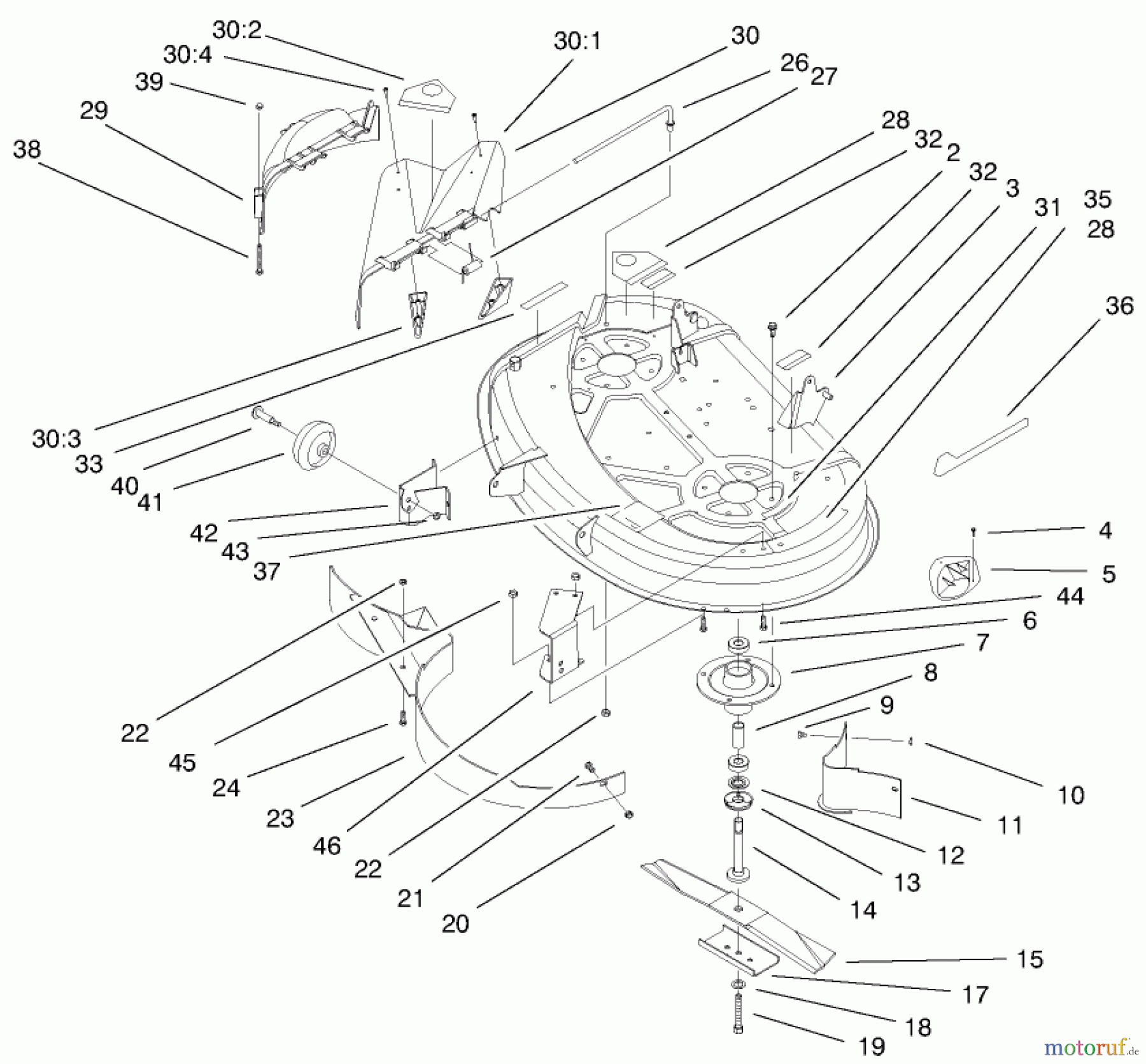 Toro Neu Mowers, Lawn & Garden Tractor Seite 1 71220 (14-38XL) - Toro 14-38XL Lawn Tractor, 1999 (9900001-9999999) 38