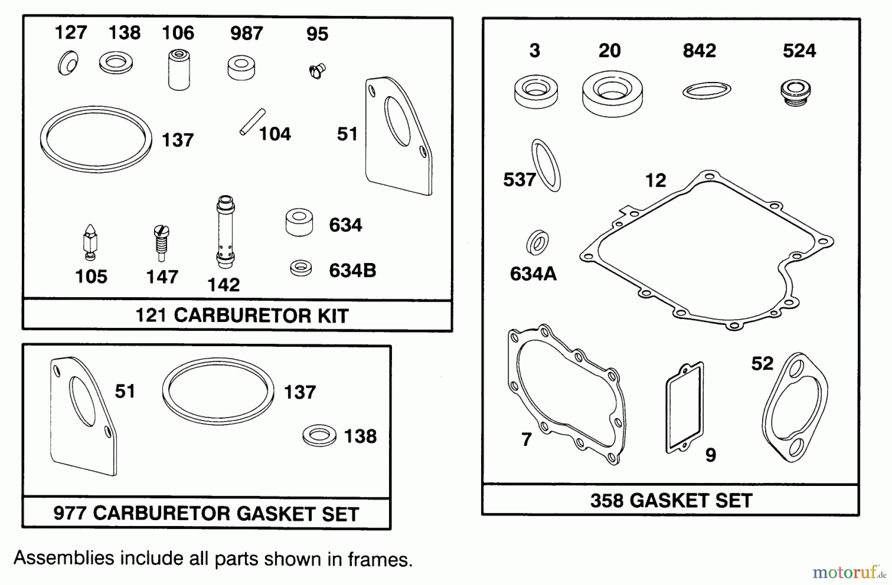  Toro Neu Mowers, Lawn & Garden Tractor Seite 1 71202 (12-38XL) - Toro 12-38XL Lawn Tractor, 1995 (5900001-5999999) ENGINE BRIGGS & STRATTON MODEL 286707-0453-01 #8