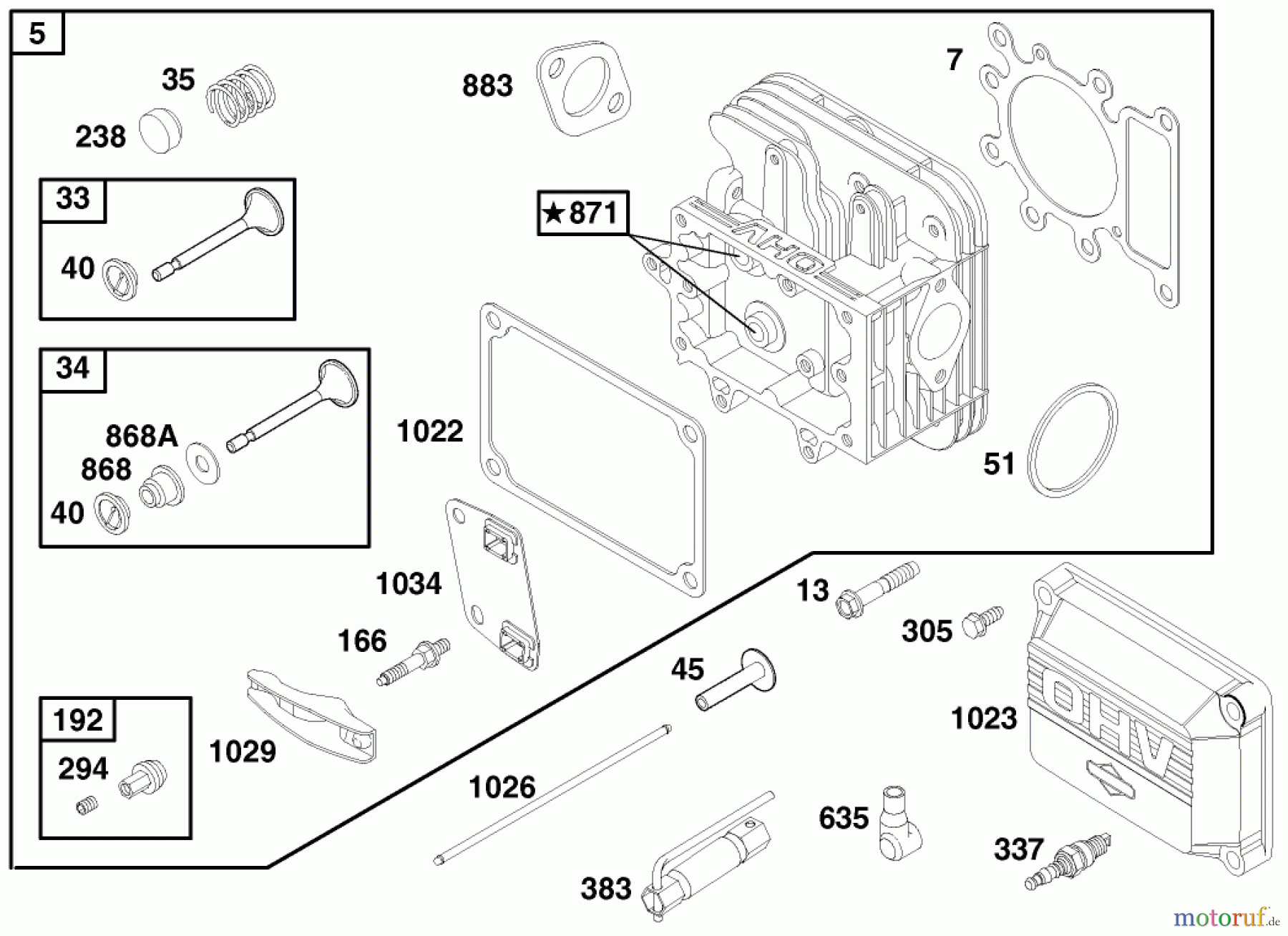  Toro Neu Mowers, Lawn & Garden Tractor Seite 1 71221 (15-38HXL) - Toro 15-38HXL Lawn Tractor, 1999 (9900001-9999999) ENGINE BRIGGS & STRATTON MODEL 28Q777-0690-E1 #1