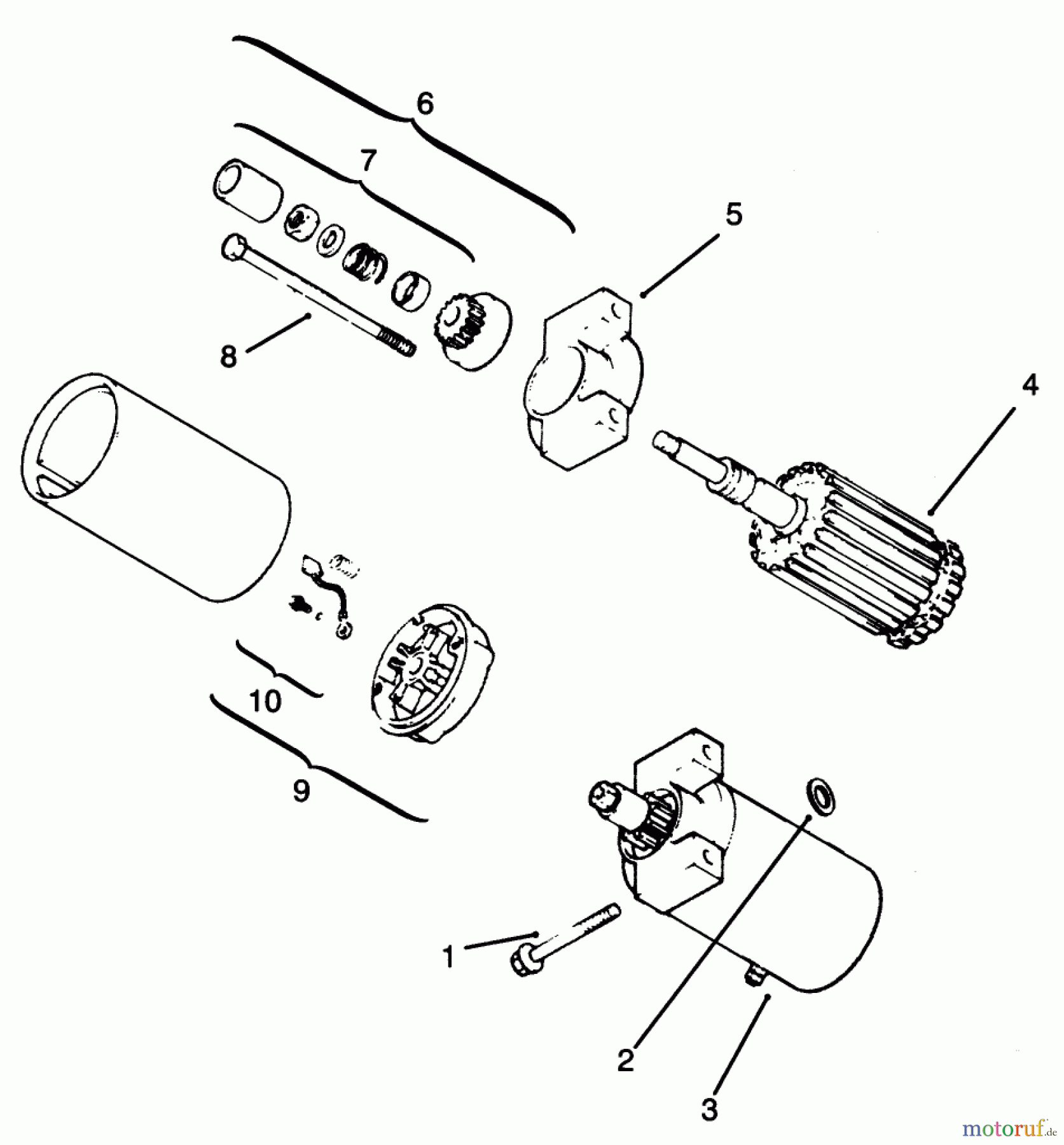  Toro Neu Mowers, Lawn & Garden Tractor Seite 1 72042 (264-6) - Toro 264-6 Yard Tractor, 1995 (5900797-5999999) STARTING SYSTEM #1