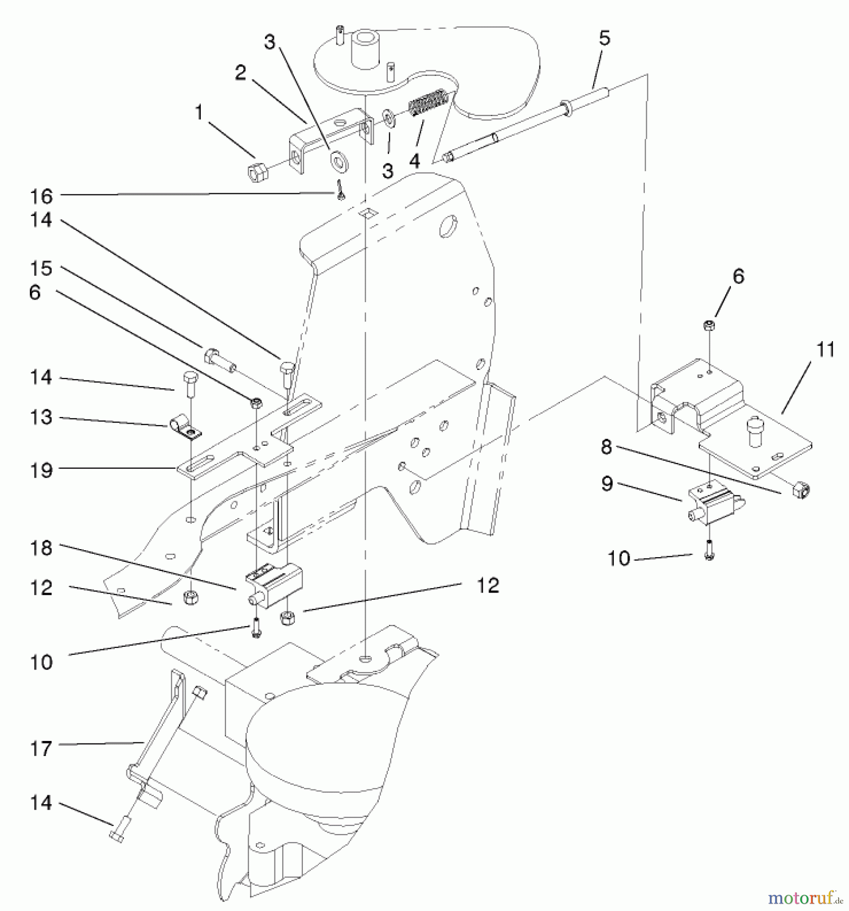 Toro Neu Mowers, Lawn & Garden Tractor Seite 1 72051 (265-H) - Toro 265-H Lawn and Garden Tractor, 2002 (220000001-220999999) NO MOW IN REVERSE (NMIR) ASSEMBLY