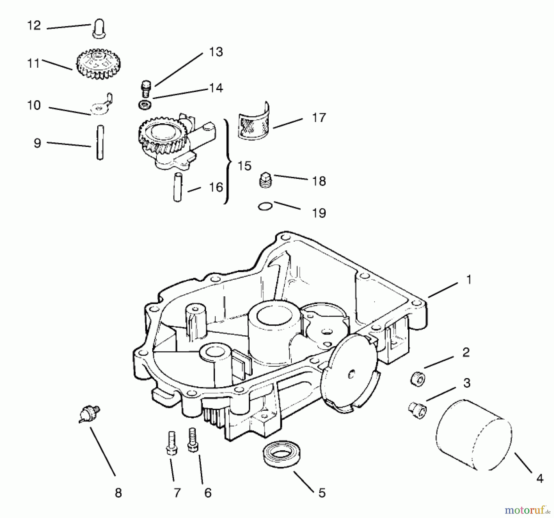 Toro Neu Mowers, Lawn & Garden Tractor Seite 1 72085 (267-H) - Toro 267-H Lawn and Garden Tractor, 1998 (8900400-8999999) OIL PAN/LUBRICATION
