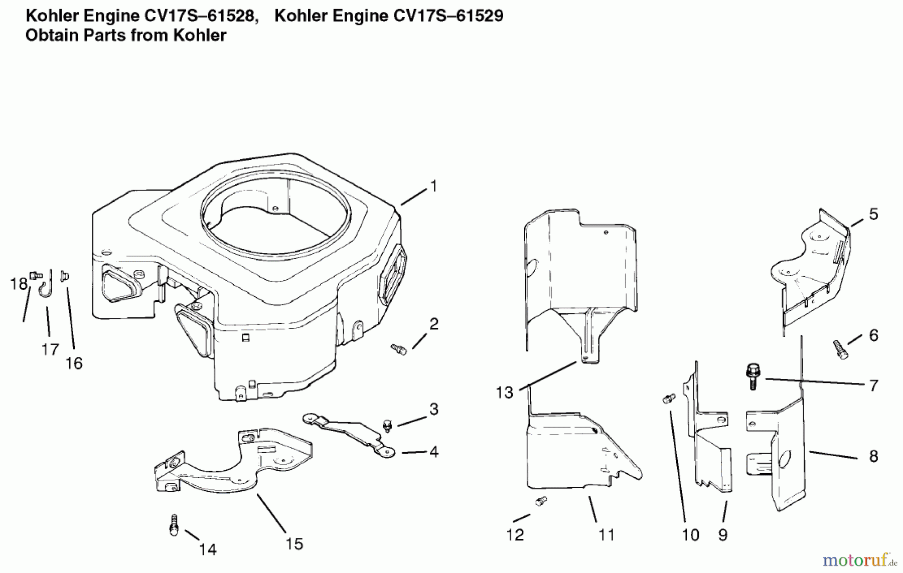 Toro Neu Mowers, Lawn & Garden Tractor Seite 1 72105 (268-H) - Toro 268-H Lawn and Garden Tractor, 1999 (9900001-9999999) BLOWER HOUSING & BAFFLES