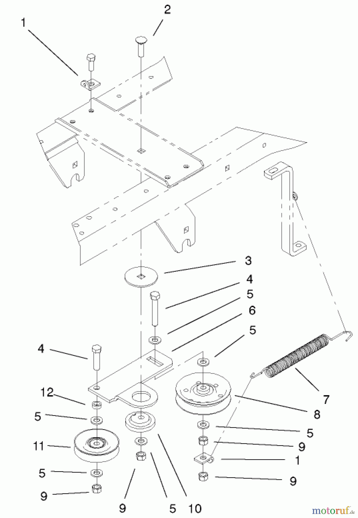  Toro Neu Mowers, Lawn & Garden Tractor Seite 1 72116 (270-HE) - Toro 270-HE Lawn and Garden Tractor, 2001 (210000001-210999999) HYDRO DRIVE ASSEMBLY