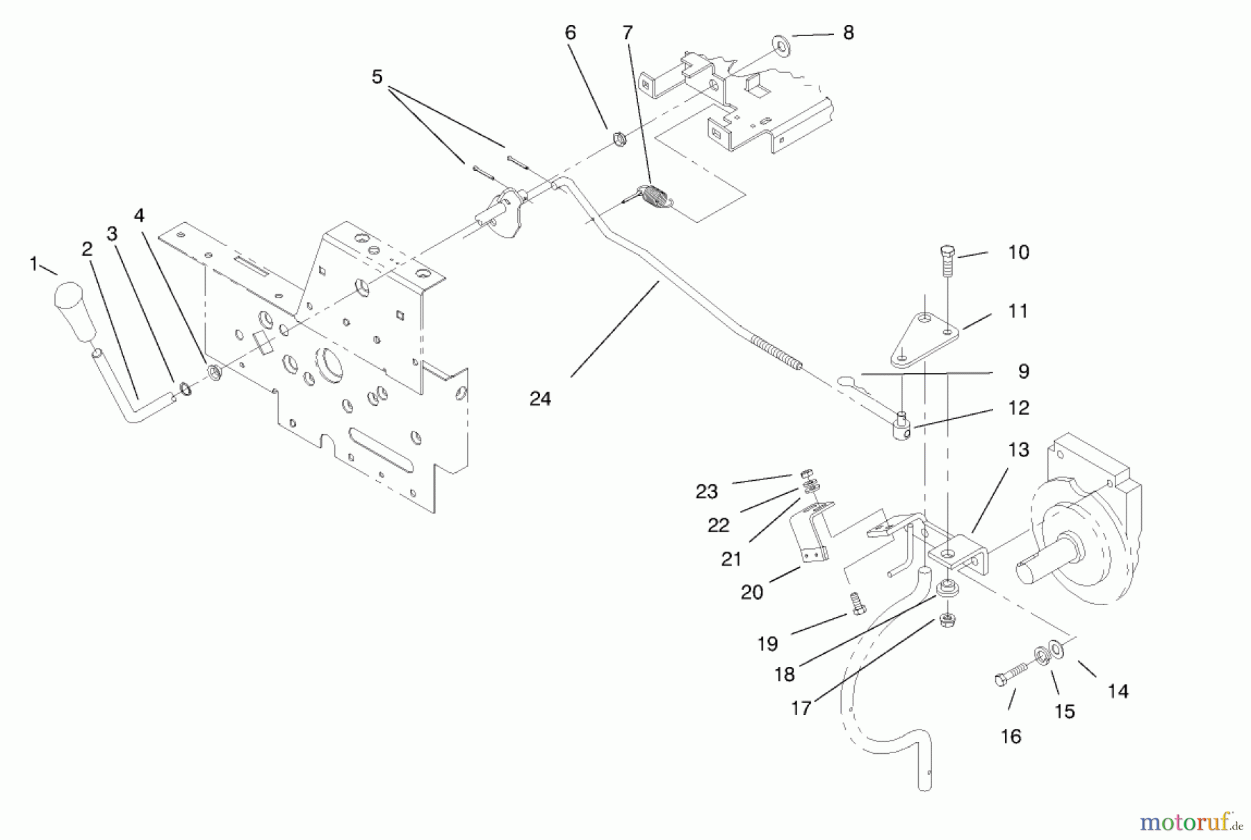 Toro Neu Mowers, Lawn & Garden Tractor Seite 1 73403 (314-H) - Toro 314-H Garden Tractor, 1997 (7900001-7999999) PTO CLUTCH SYSTEM
