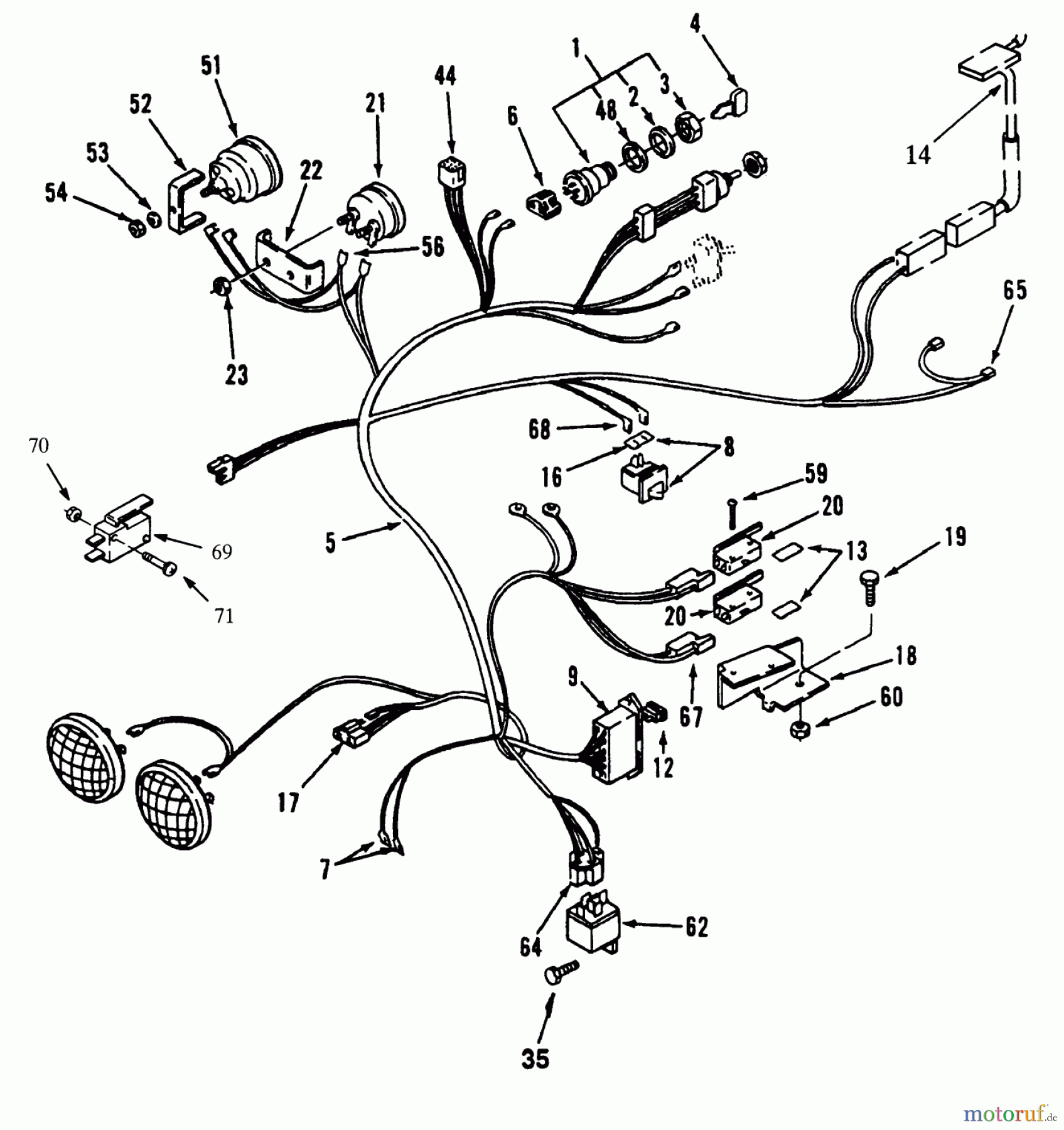  Toro Neu Mowers, Lawn & Garden Tractor Seite 1 73440 (416-8) - Toro 416-8 Garden Tractor, 1995 (5900001-5900222) ELECTRICAL SYSTEM #2