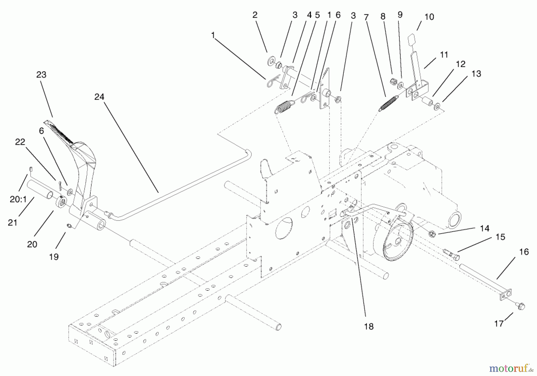 Toro Neu Mowers, Lawn & Garden Tractor Seite 1 73450 (315-8) - Toro 315-8 Garden Tractor, 2002 (220000001-220999999) BRAKE ASSEMBLY