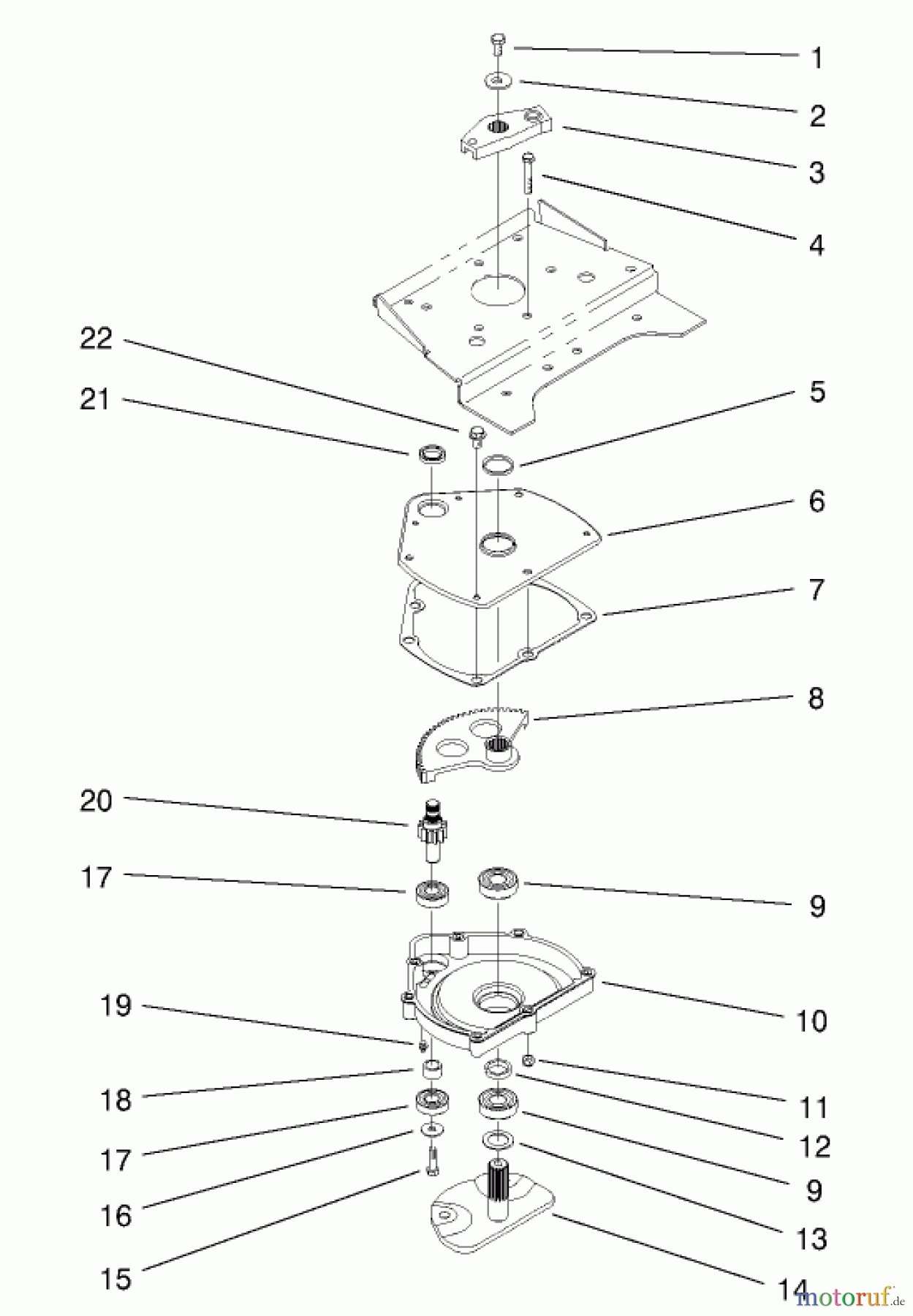  Toro Neu Mowers, Lawn & Garden Tractor Seite 1 73570 (520xi) - Toro 520xi Garden Tractor, 2000 (200000001-200999999) LOWER MANUAL STEERING ASSEMBLY