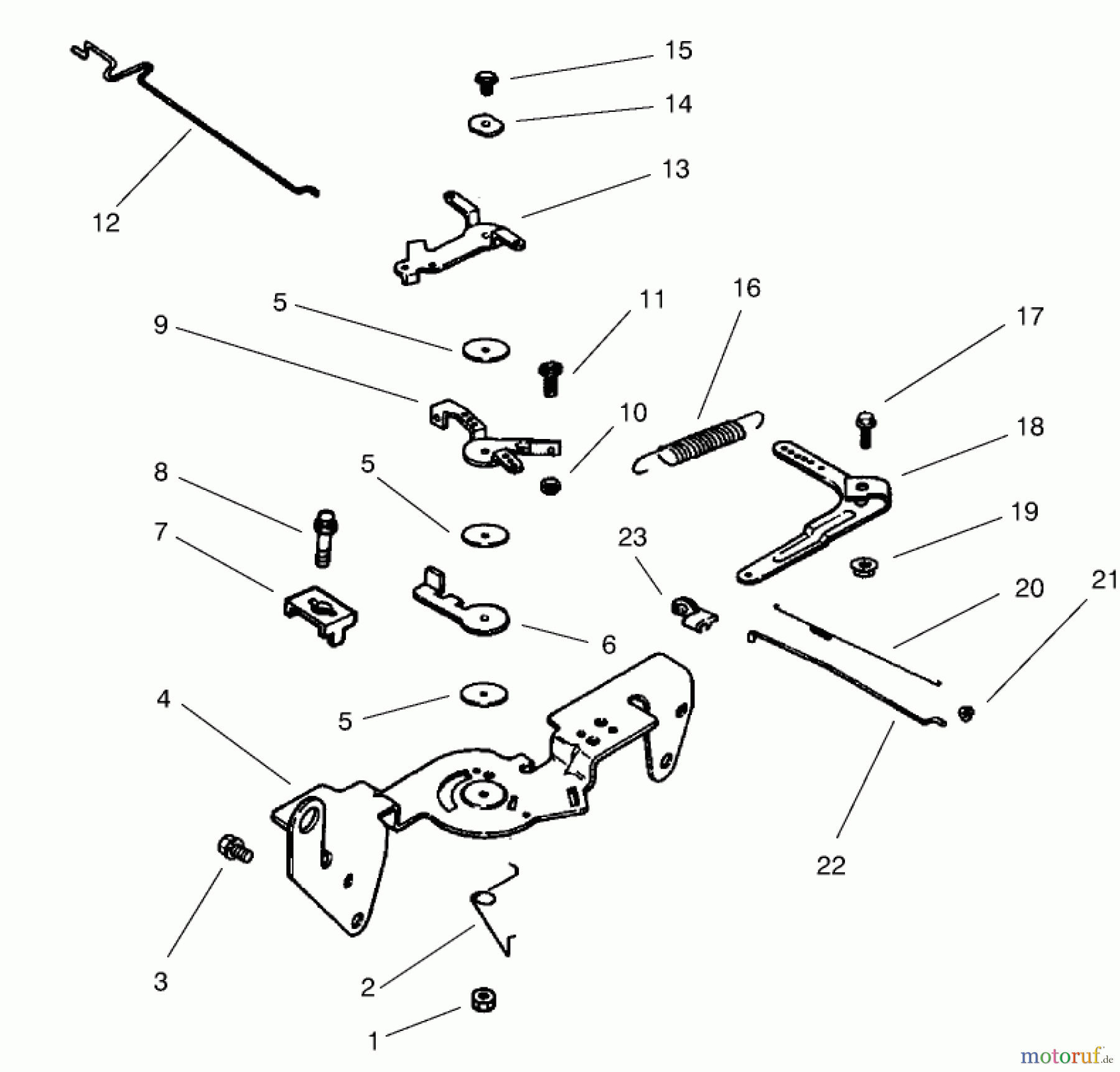Toro Neu Mowers, Lawn & Garden Tractor Seite 1 73542 (520xi) - Toro 520xi Garden Tractor, 2001 (210000001-210999999) GROUP 9-ENGINE CONTROLS (MODEL 73471 ONLY)