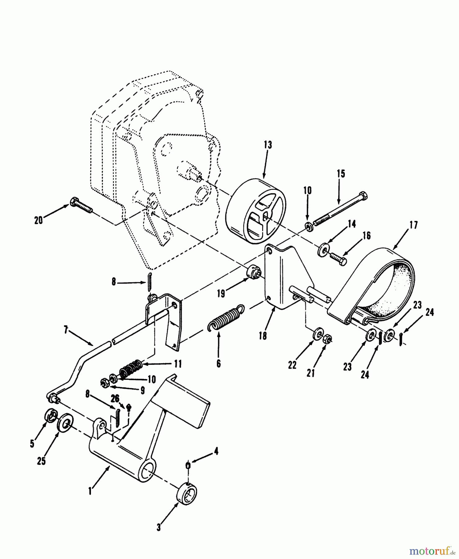  Toro Neu Mowers, Lawn & Garden Tractor Seite 1 73520 (520-H) - Toro 520-H Garden Tractor, 1993 (39000001-39999999) CLUTCH, BRAKE AND SPEED CONTROL LINKAGE #2