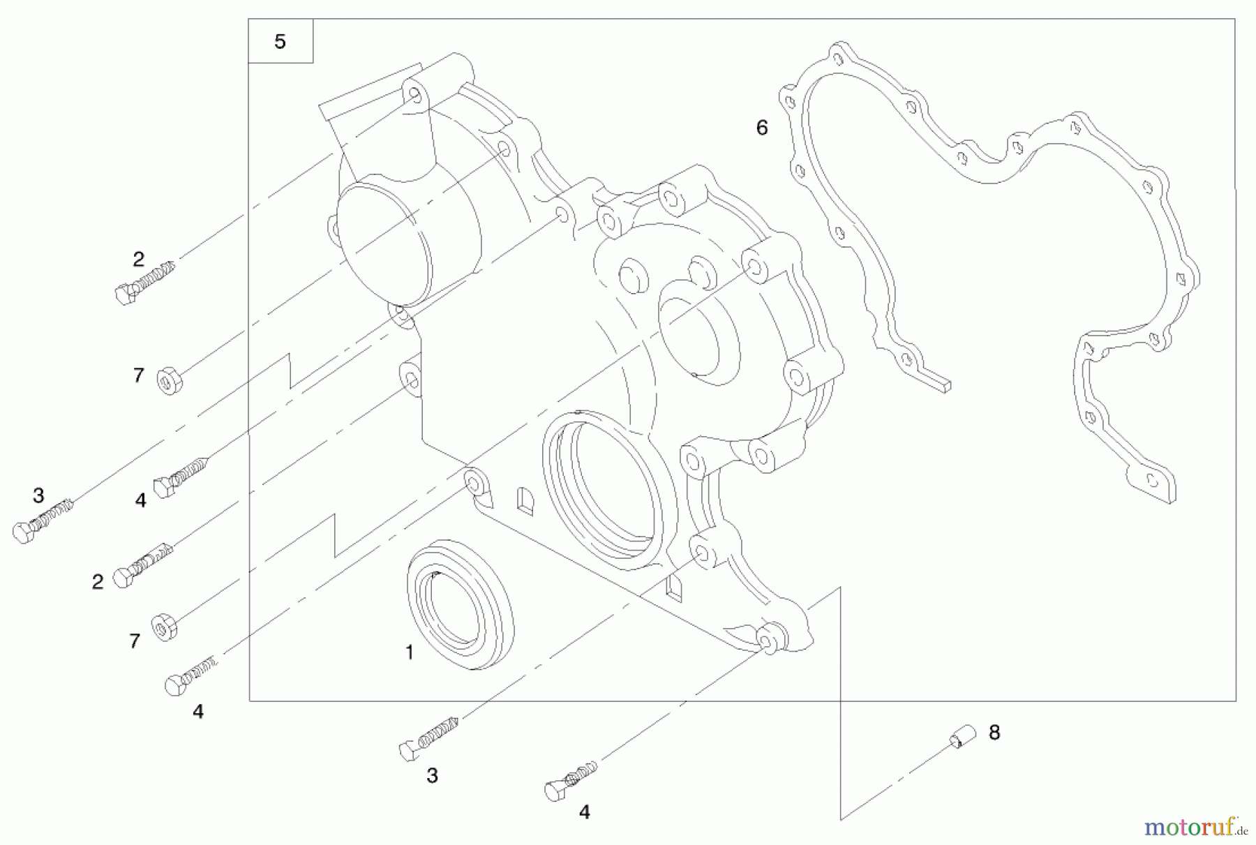 Toro Neu Mowers, Lawn & Garden Tractor Seite 1 73590 (523Dxi) - Toro 523Dxi Garden Tractor, 1999 (9900001-9999999) ENGINE ASSEMBLY (SERIAL NO. 99000001-9900130)(MODEL 73590) #7