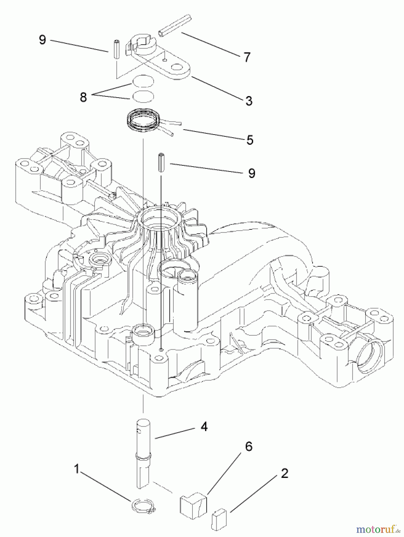 Toro Neu Mowers, Lawn & Garden Tractor Seite 1 74582 (DH 210) - Toro DH 210 Lawn Tractor, 2007 (270000001-270999999) BRAKE ASSEMBLY TRANSMISSION ASSEMBLY NO. 104-2889