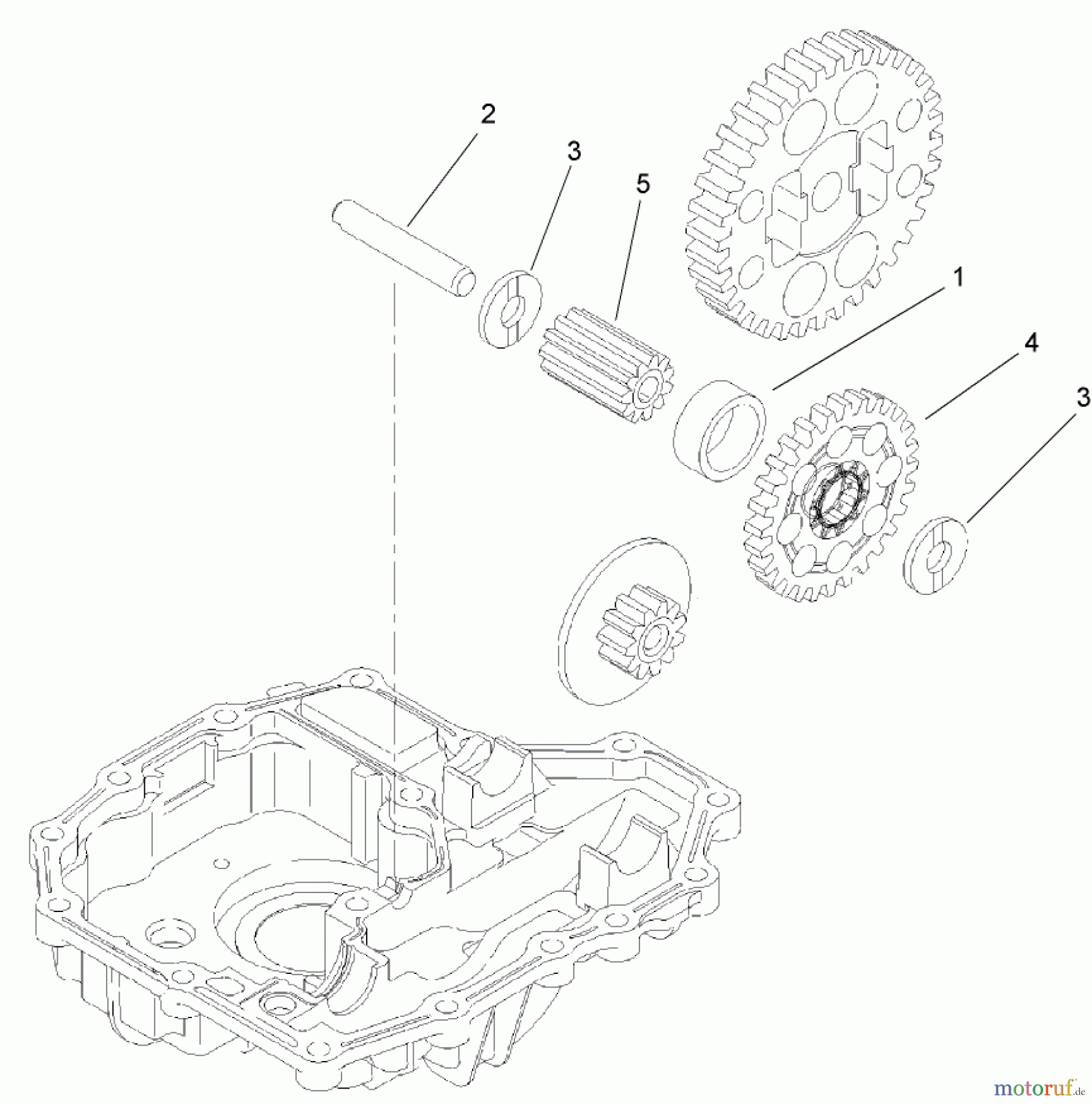  Toro Neu Mowers, Lawn & Garden Tractor Seite 1 74582 (DH 210) - Toro DH 210 Lawn Tractor, 2009 (290000001-290999999) FINAL PINION ASSEMBLY TRANSMISSION ASSEMBLY NO. 114-3155