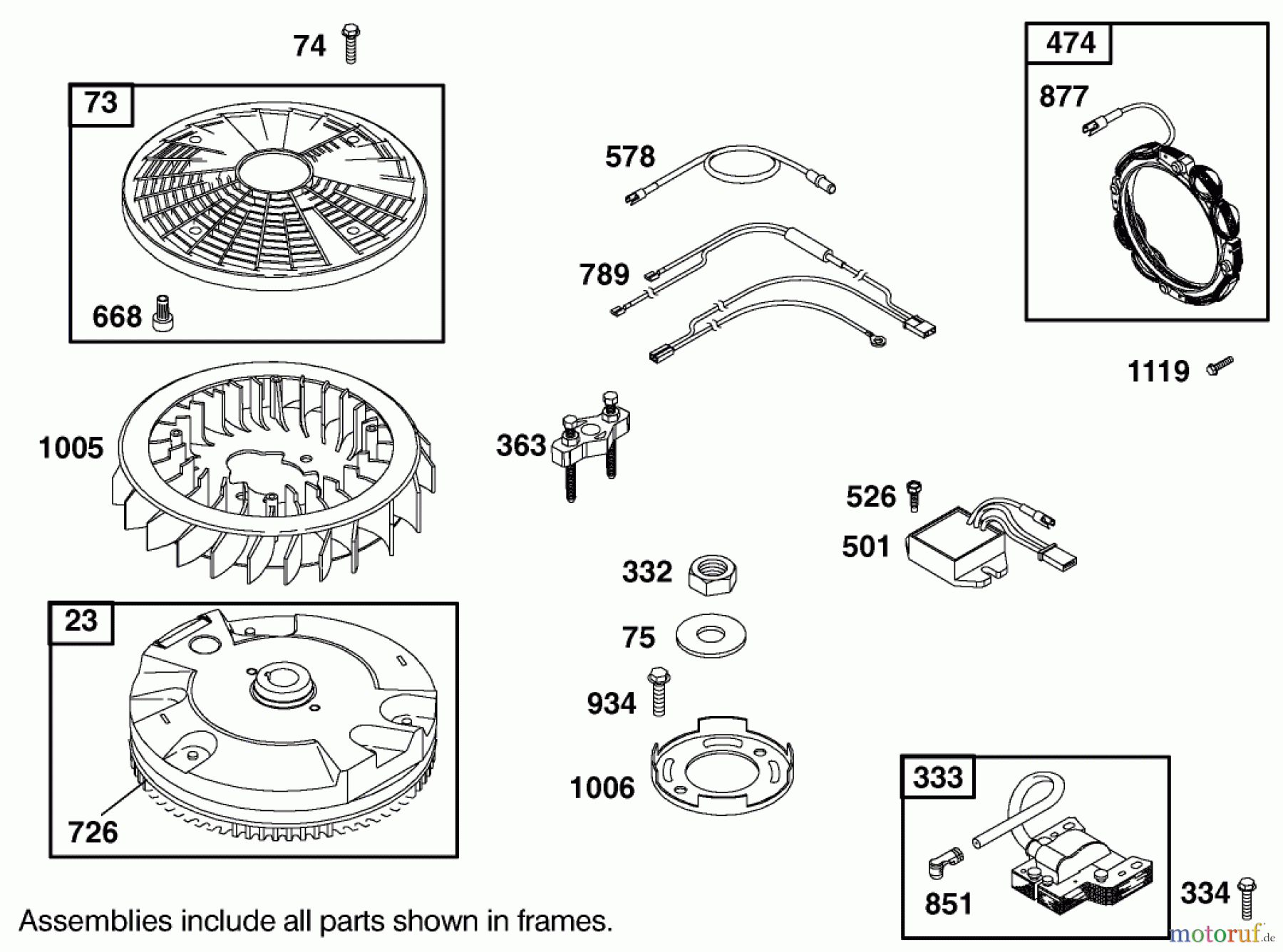 Toro Neu Mowers, Lawn & Garden Tractor Seite 1 74590 (190-DH) - Toro 190-DH Lawn Tractor, 2001 (210000001-210999999) FLYWHEEL ASSEMBLY ENGINE BRIGGS AND STRATTON MODEL 406777-0157-E1