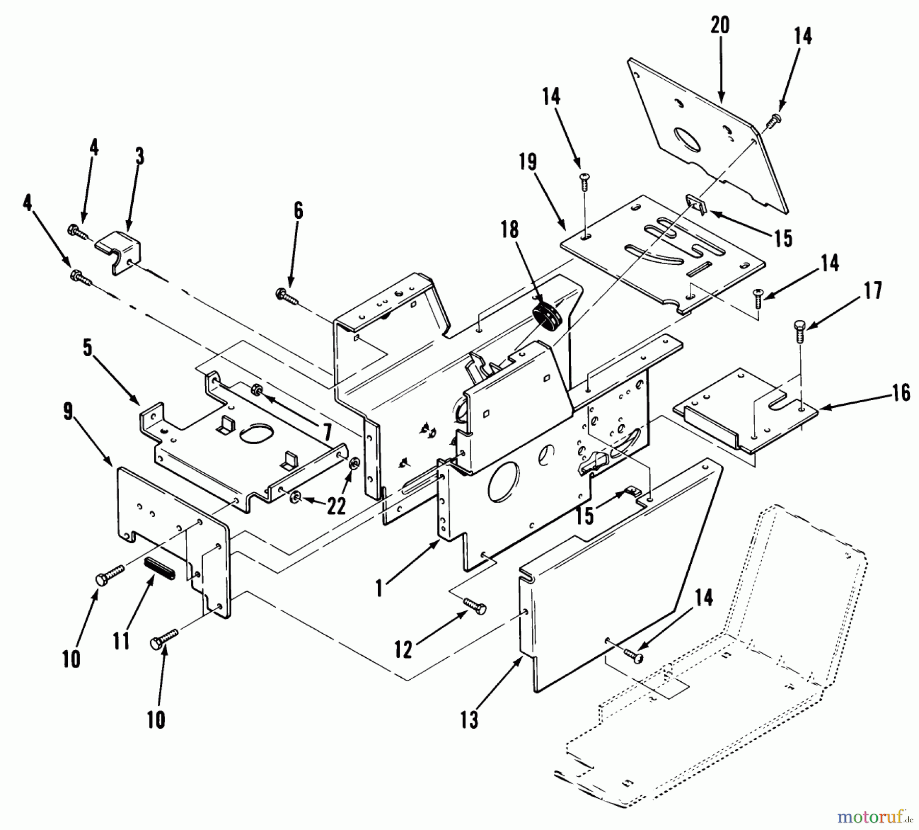  Toro Neu Mowers, Lawn & Garden Tractor Seite 2 A1-114202 (GT-1142) - Toro GT-1142 8-Speed Tractor, 1983 SHEET METAL AND COVERS #2