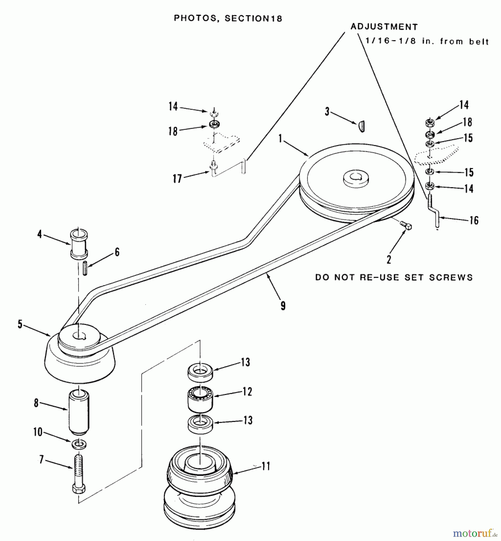  Toro Neu Mowers, Lawn & Garden Tractor Seite 2 F2-09K401 (220-4) - Toro 220-4 Tractor, 1988 DRIVE BELT AND PULLEYS