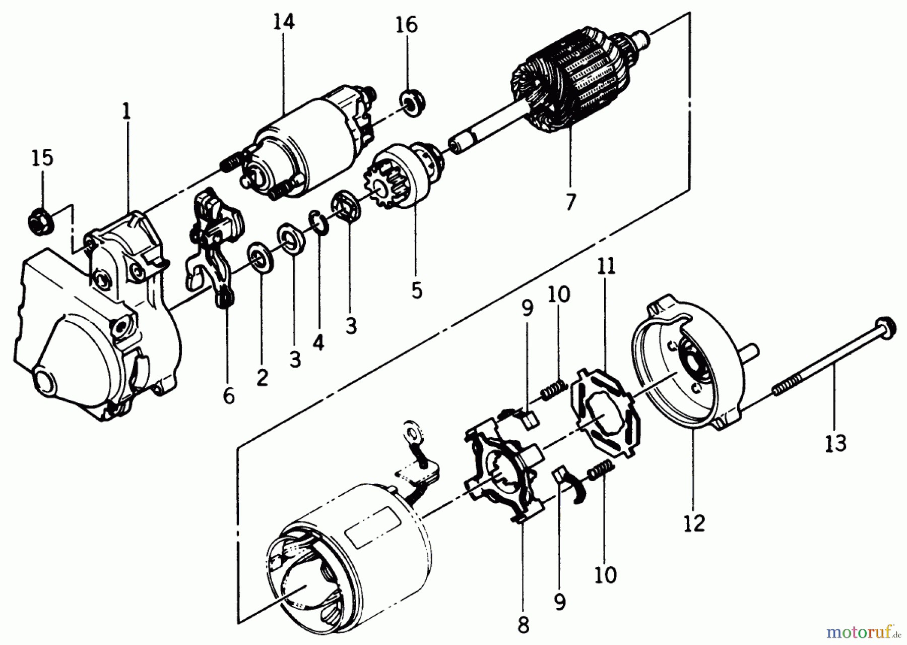  Toro Neu Mowers, Rear-Engine Rider B3-11B591 (111-5) - Toro 111-5 Rear Engine Rider, 1987 ELECTRIC STARTER