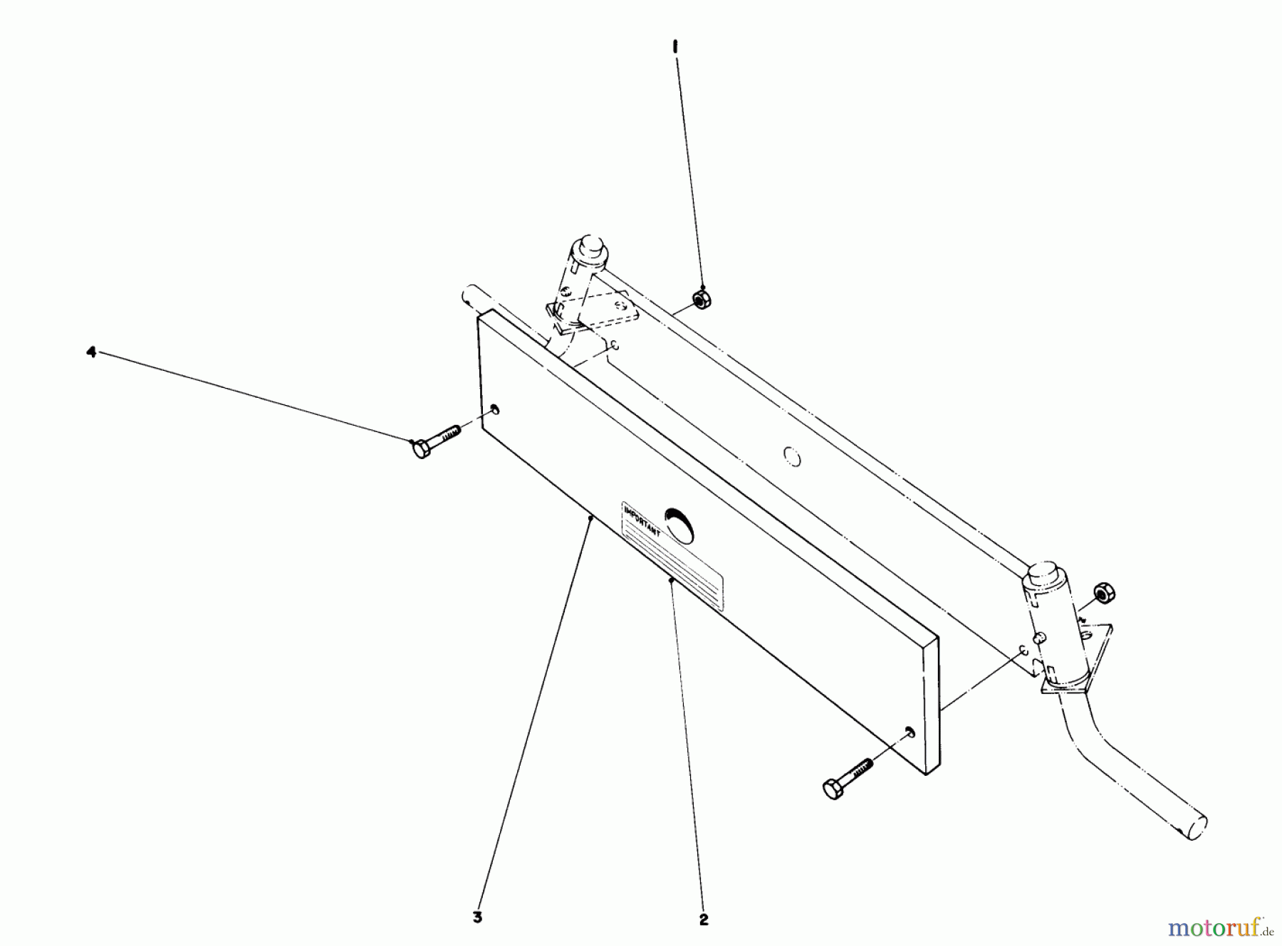 Toro Neu Mowers, Rear-Engine Rider 56125 (7-25) - Toro 7-25 Rear Engine Rider, 1986 (6000001-6999999) COUNTERWEIGHT ASSEMBLY FURNISHED WITH MODEL-S NO. 59046 & 59052