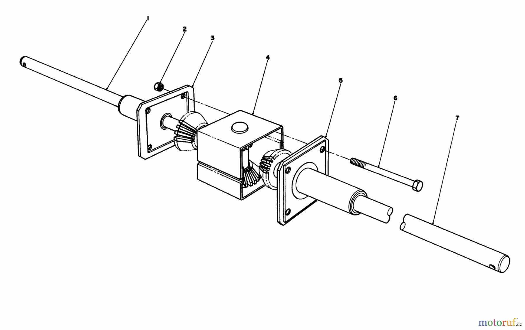  Toro Neu Mowers, Rear-Engine Rider 56138 (8-32) - Toro 8-32 Rear Engine Rider, 1986 (6000001-6999999) DIFFERENTIAL ASSEMBLY