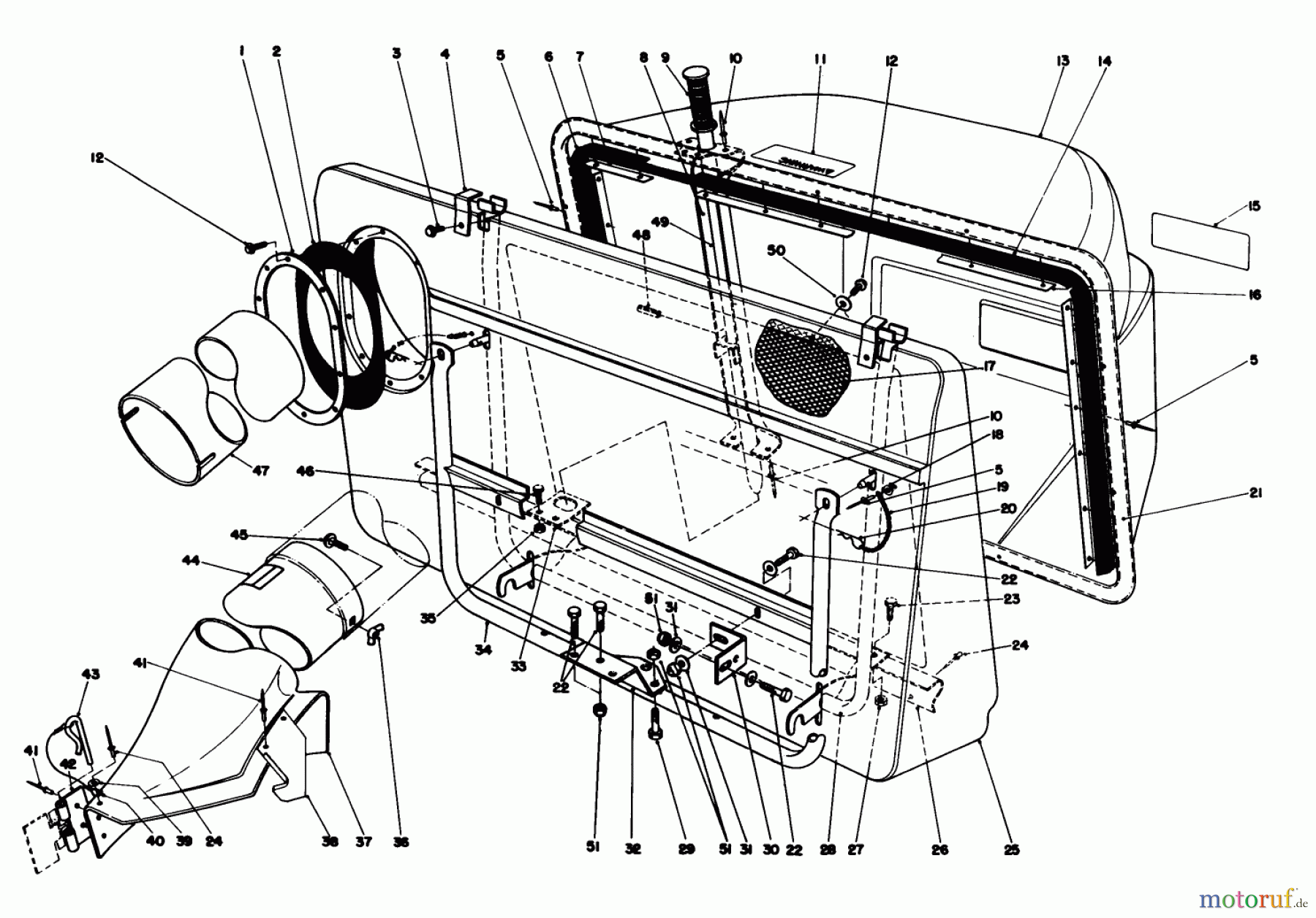  Toro Neu Mowers, Rear-Engine Rider 56145 (8-32) - Toro 8-32 Rear Engine Rider, 1986 (6000001-6999999) EASY-EMPTY GRASS CATCHER MODEL 59111 (OPTIONAL)