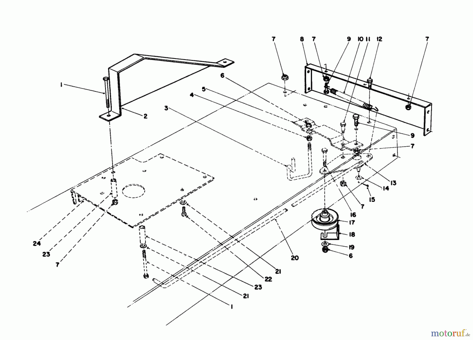 Toro Neu Mowers, Rear-Engine Rider 56150 (8-32) - Toro 8-32 Professional Rider, 1986 (6000001-6999999) TRACTION ASSEMBLY