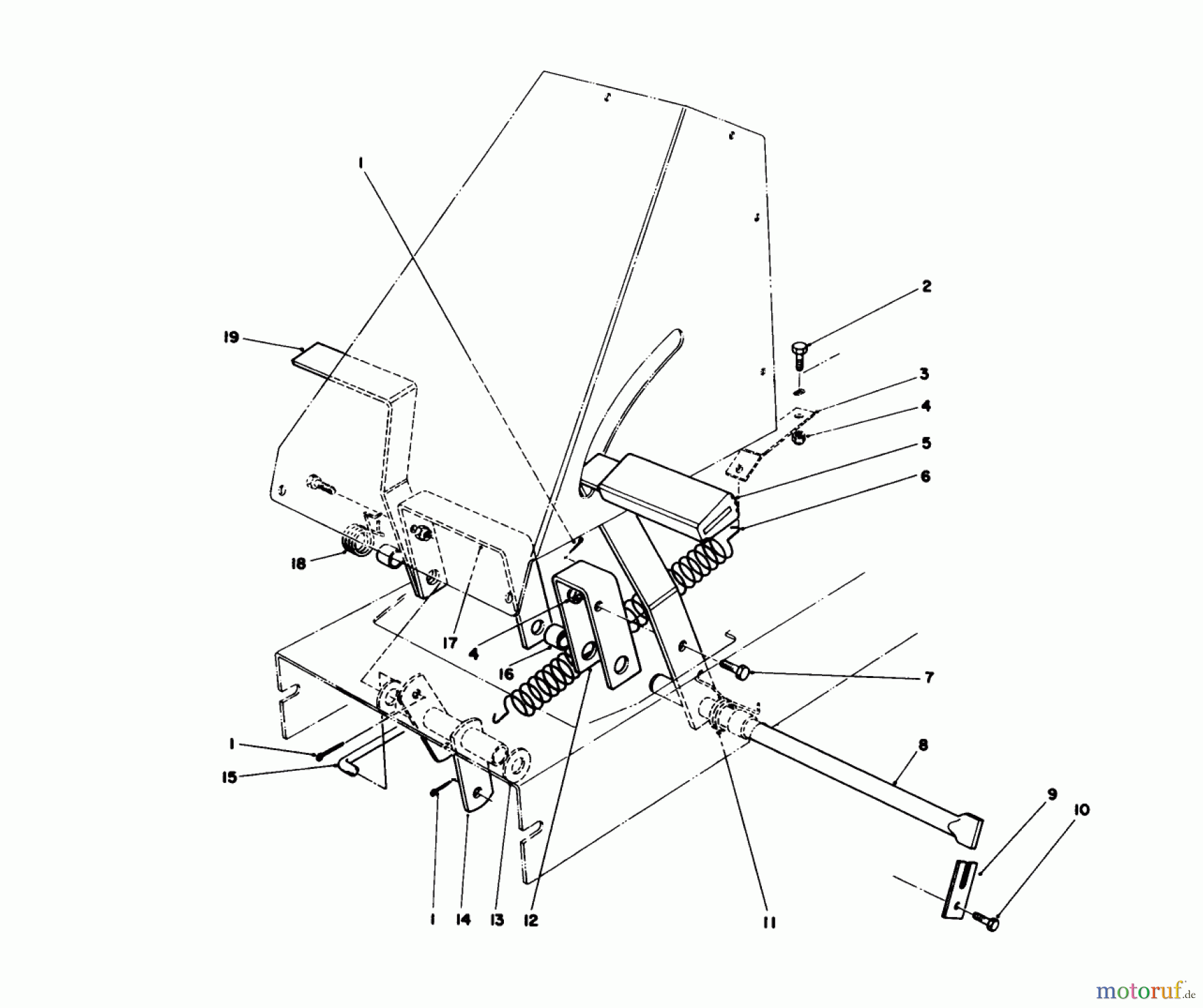  Toro Neu Mowers, Rear-Engine Rider 56175 (12-32) - Toro 12-32 Rear Engine Rider, 1989 (9000001-9999999) BRAKE & CLUTCH ASSEMBLY