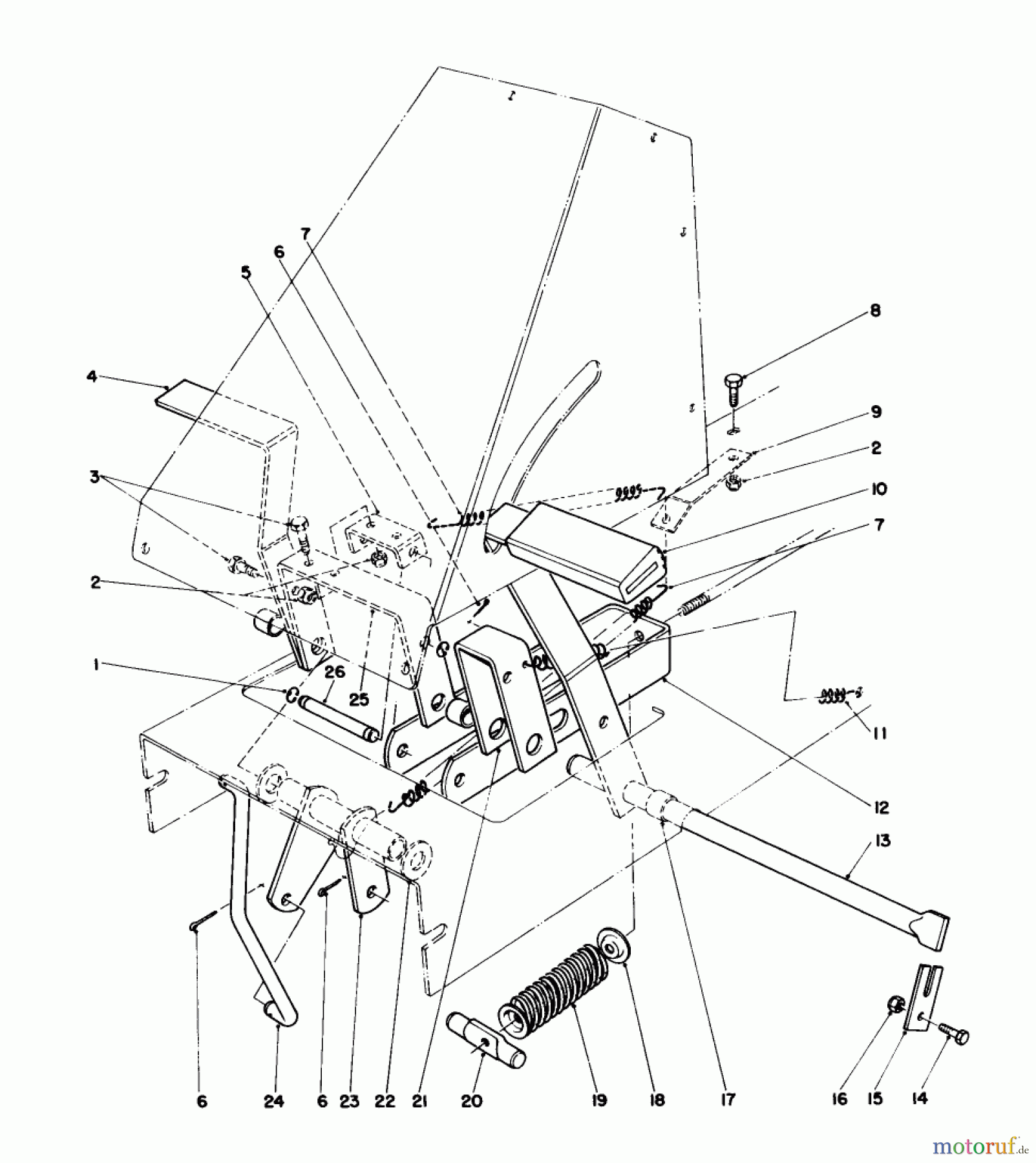 Toro Neu Mowers, Rear-Engine Rider 56155 (11-32) - Toro 11-32 Rear Engine Rider, 1985 (5000001-5999999) BRAKE & CLUTCH ASSEMBLY