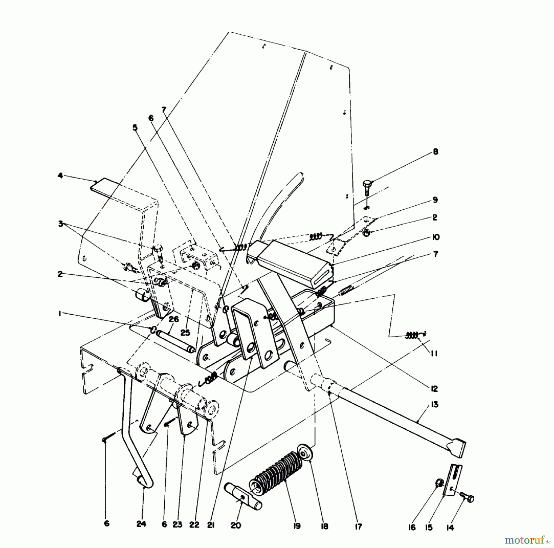 Toro Neu Mowers, Rear-Engine Rider 56170 (11-32) - Toro 11-32 Professional, 1985 (5000001-5999999) BRAKE & CLUTCH ASSEMBLY