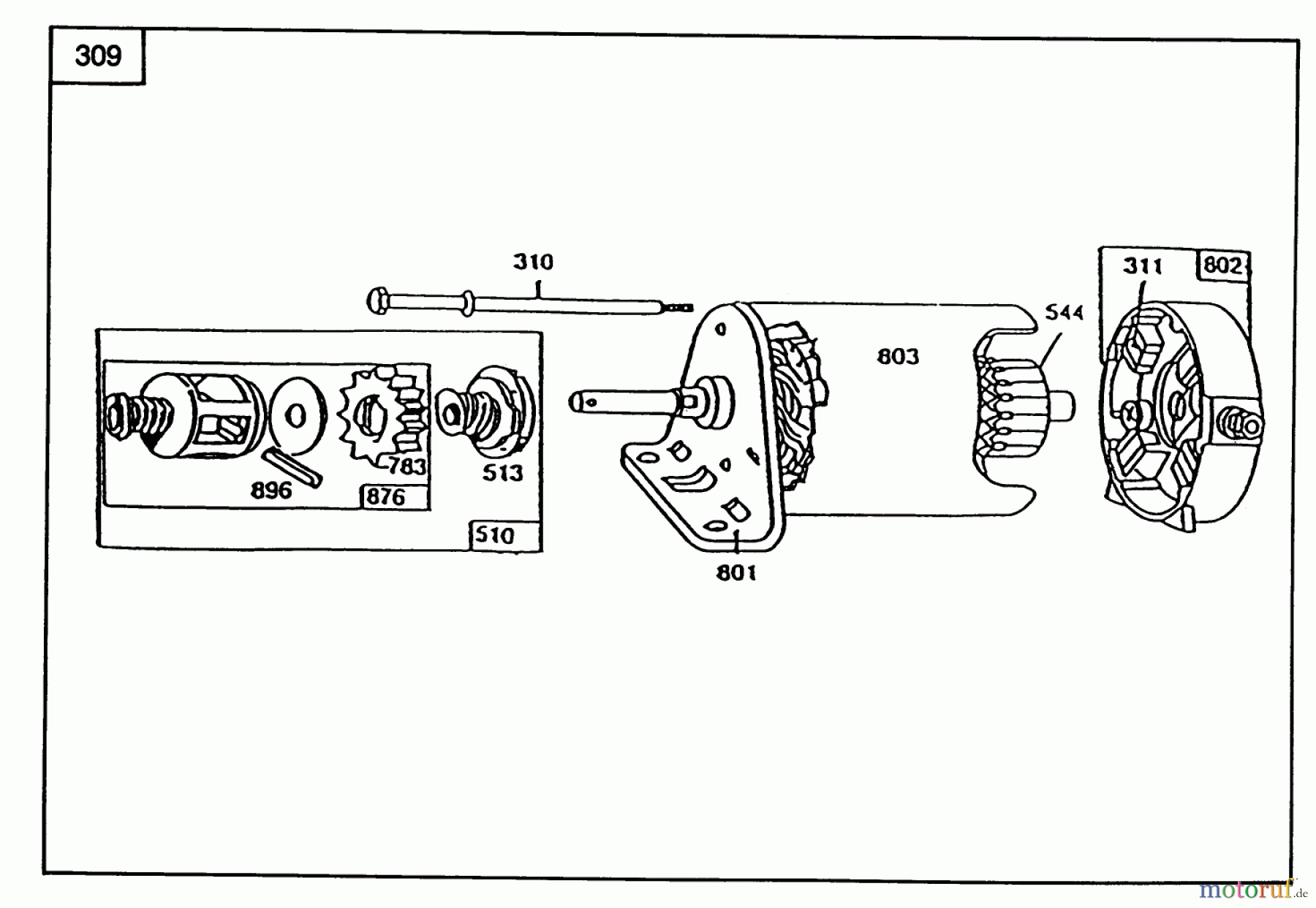 Toro Neu Mowers, Rear-Engine Rider 56177 (12-32) - Toro 12-32 Rear Engine Rider, 1992 (2000001-2999999) STARTER-BRIGGS & STRATTON NO. 286707-0119-01