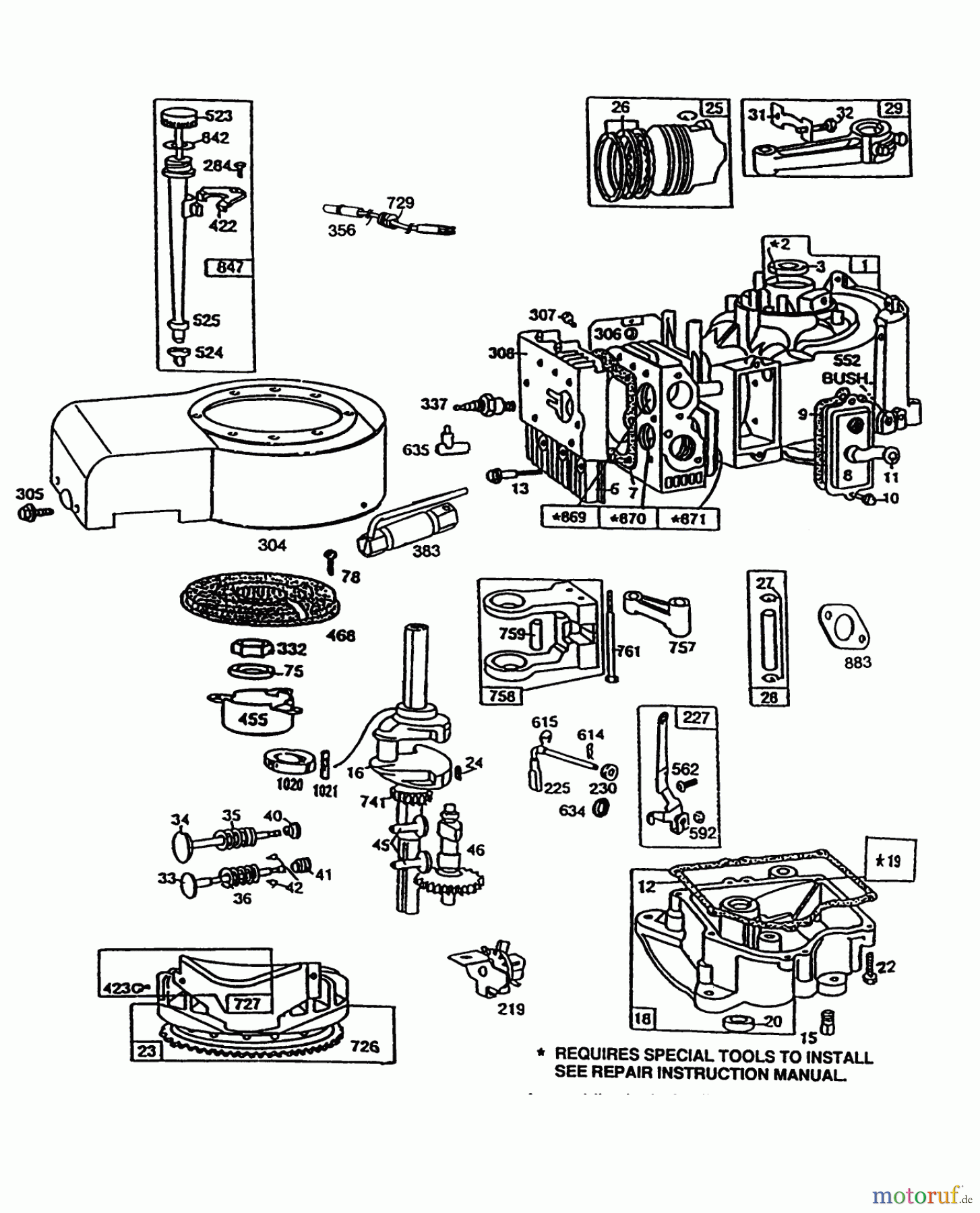  Toro Neu Mowers, Rear-Engine Rider 70140 (12-32) - Toro 12-32 Rear Engine Rider, 1993 (3900001-3999999) BRIGGS & STRATTON MODEL NO. 257707-0124-01 #1