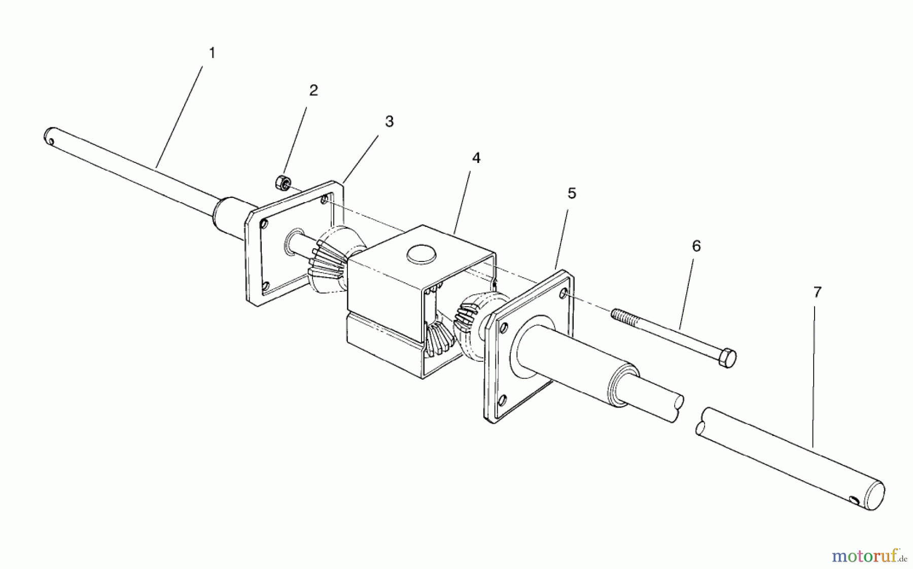  Toro Neu Mowers, Rear-Engine Rider 70060 (8-25) - Toro 8-25 Rear Engine Rider, 1998 (89000001-89999999) DIFFERENTIAL ASSEMBLY