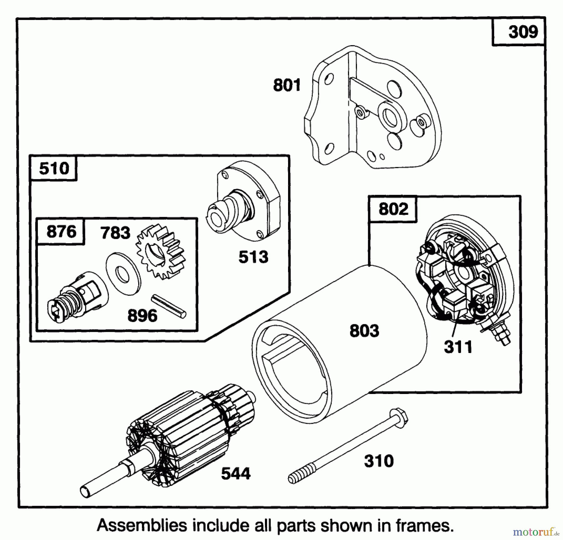  Toro Neu Mowers, Rear-Engine Rider 70100 (10-32) - Toro 10-32 Recycler Rider, 1994 (49000001-49999999) ENGINE BRIGGS & STRATTON MODEL 283707-0160-01 #7