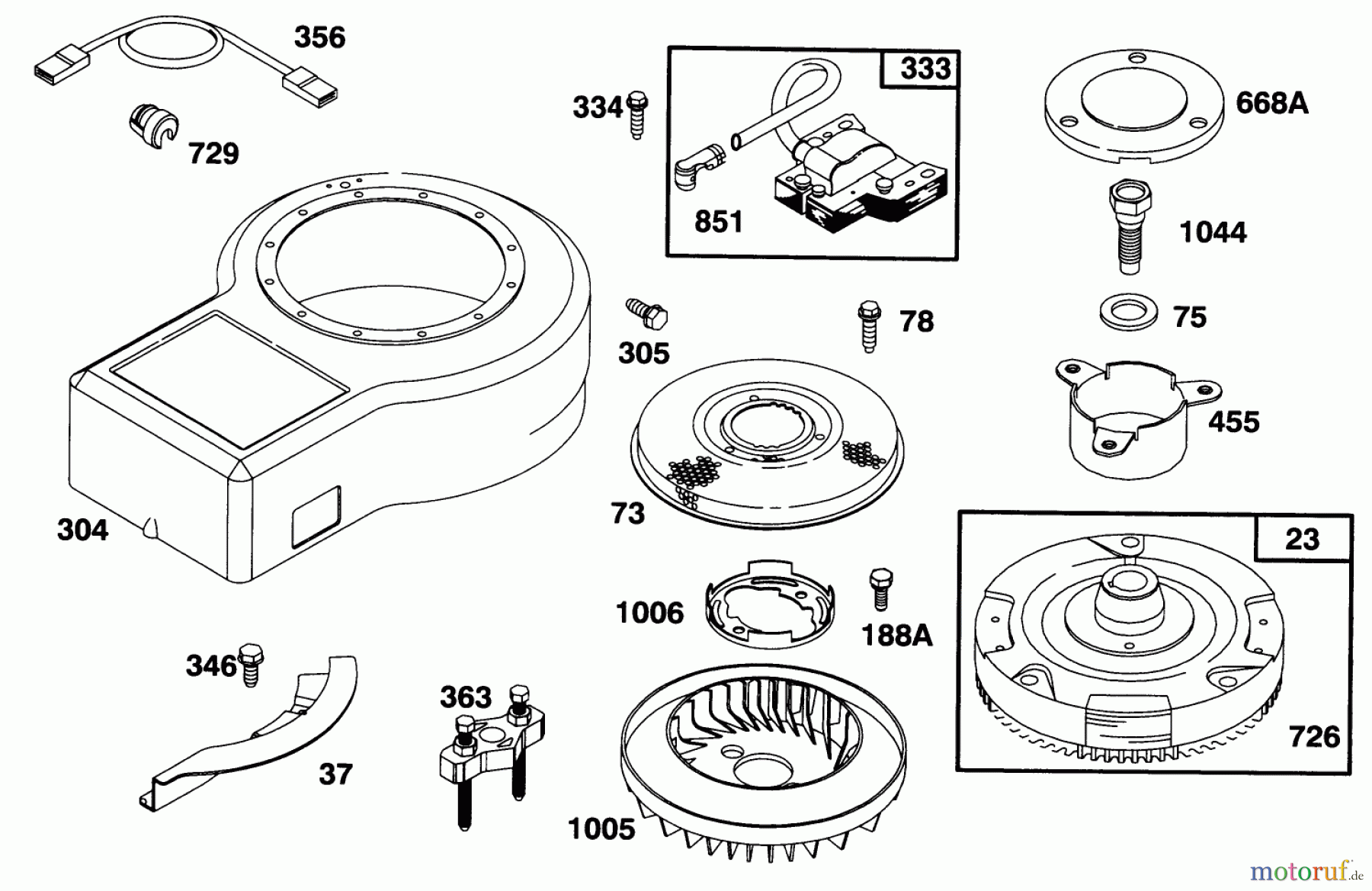 Toro Neu Mowers, Rear-Engine Rider 70131 (13-32) - Toro 13-32 Rear Engine Rider, 1997 (7900001-7999999) ENGINE BRIGGS & STRATTON MODEL 28M707-0127-01 #7