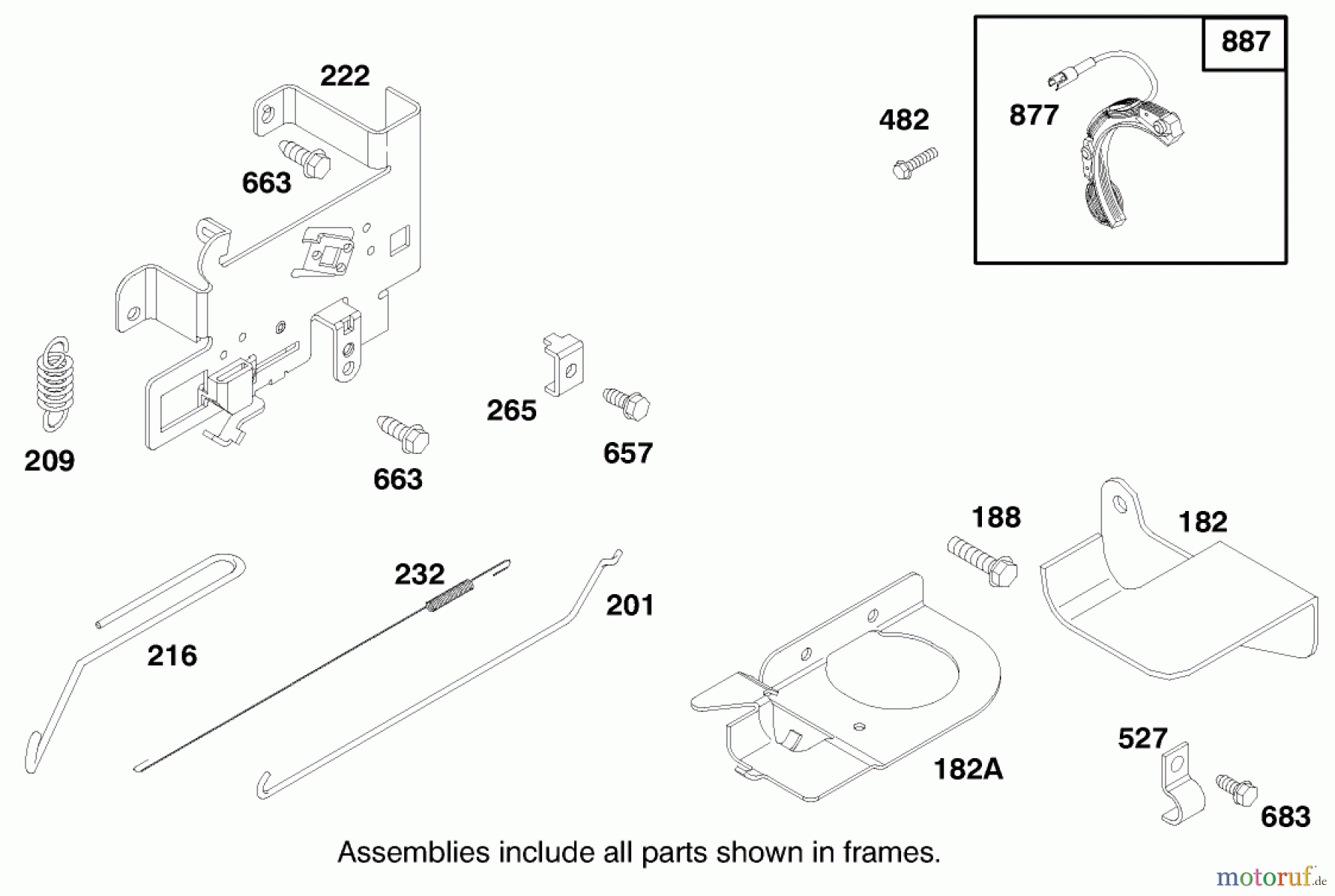 Toro Neu Mowers, Rear-Engine Rider 70183 (13-32) - Toro 13-32 Rear Engine Rider, 1996 (6900001-6999999) ENGINE BRIGGS & STRATTON MODEL 28M707-0127-01 #6