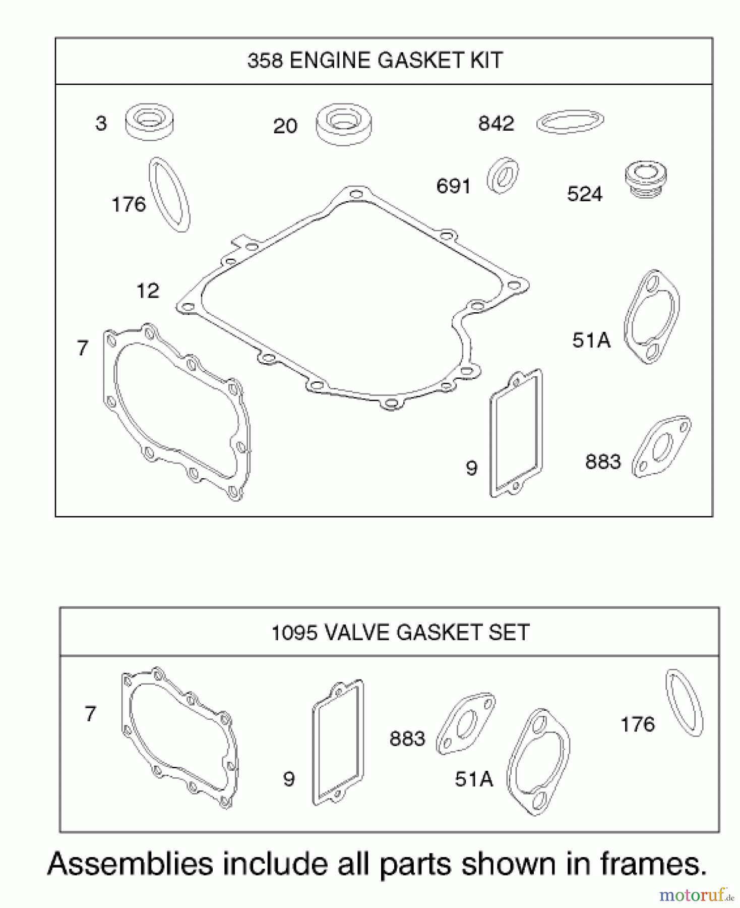Toro Neu Mowers, Rear-Engine Rider 70184 (13-32H) - Toro 13-32H Rear Engine Rider, 2002 (220000001-220999999) GASKET ASSEMBLY ENGINE BRIGGS AND STRATTON MODEL 28M707-1127-E1