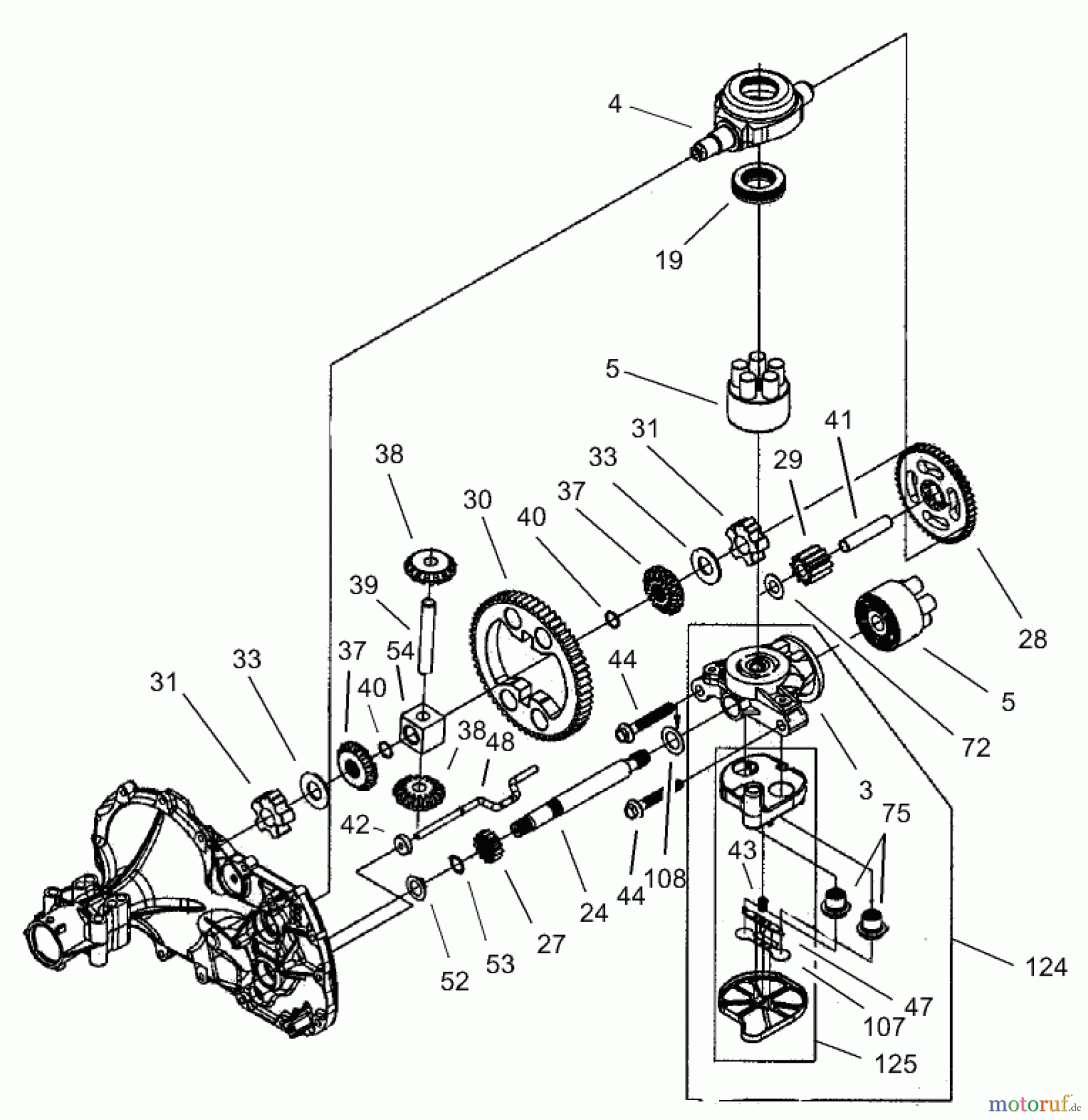  Toro Neu Mowers, Rear-Engine Rider 70186 (13-32H) - Toro 13-32H Rear-Engine Riding Mower, 2004 (240000001-240999999) HYDRO TRANSAXLE-ASSEMBLY NO 106-1840