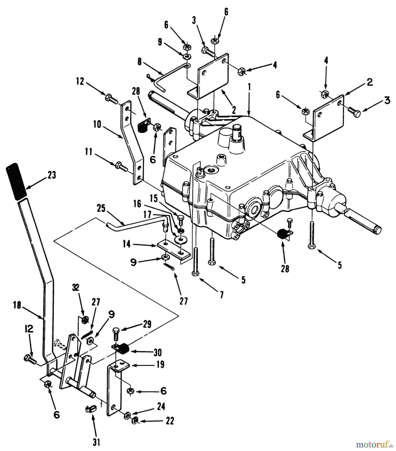  Toro Neu Mowers, Rear-Engine Rider R3-10B404 (110-4) - Toro 110-4 Rear Engine Rider, 1993 (3900001-3999999) TRANSMISSION ASSEMBLY