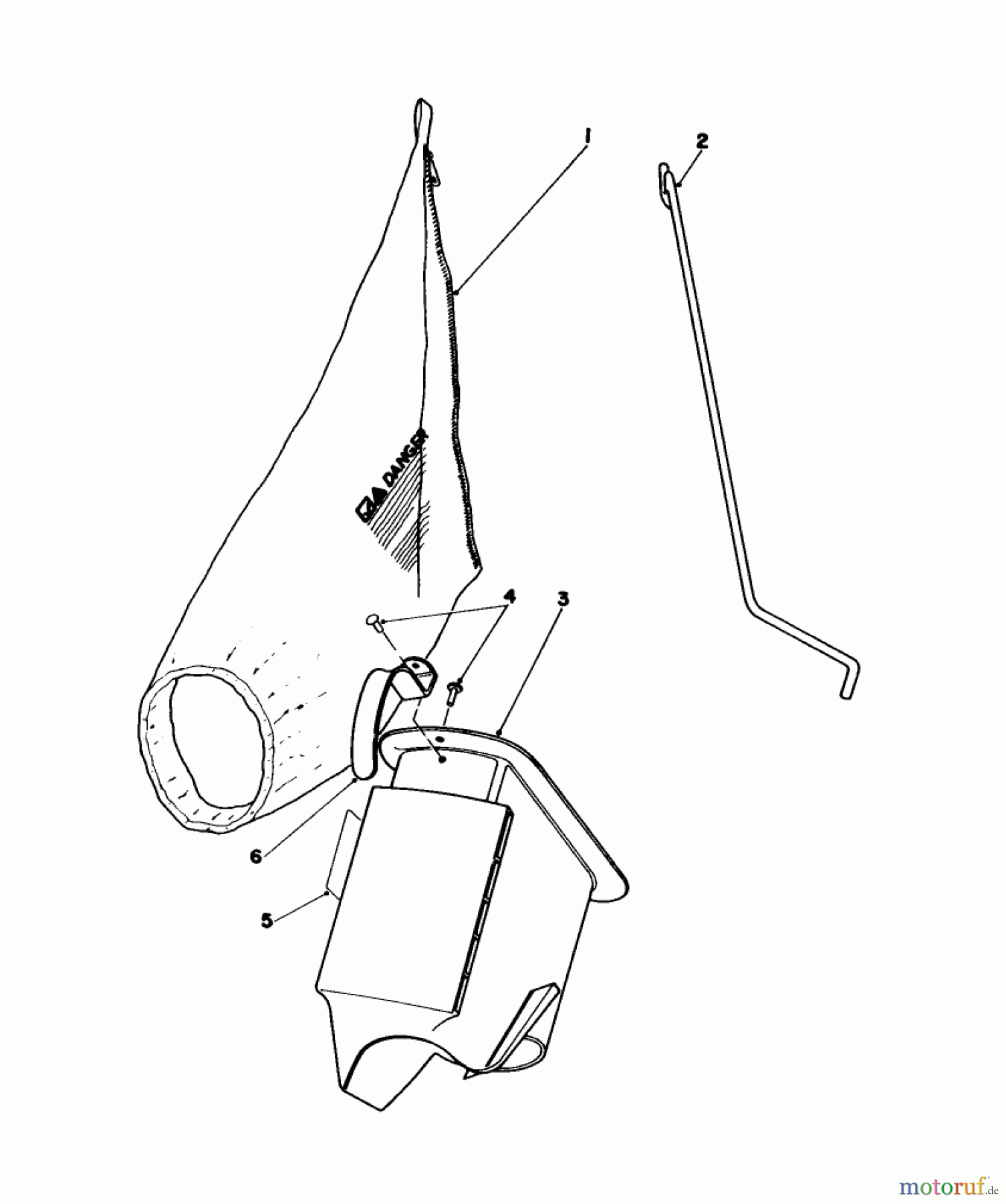Toro Neu Mowers, Walk-Behind Seite 1 16165C - Toro Lawnmower, 1985 (5000001-5999999) BAGGING KIT NO. 47-6510 (OPTIONAL)